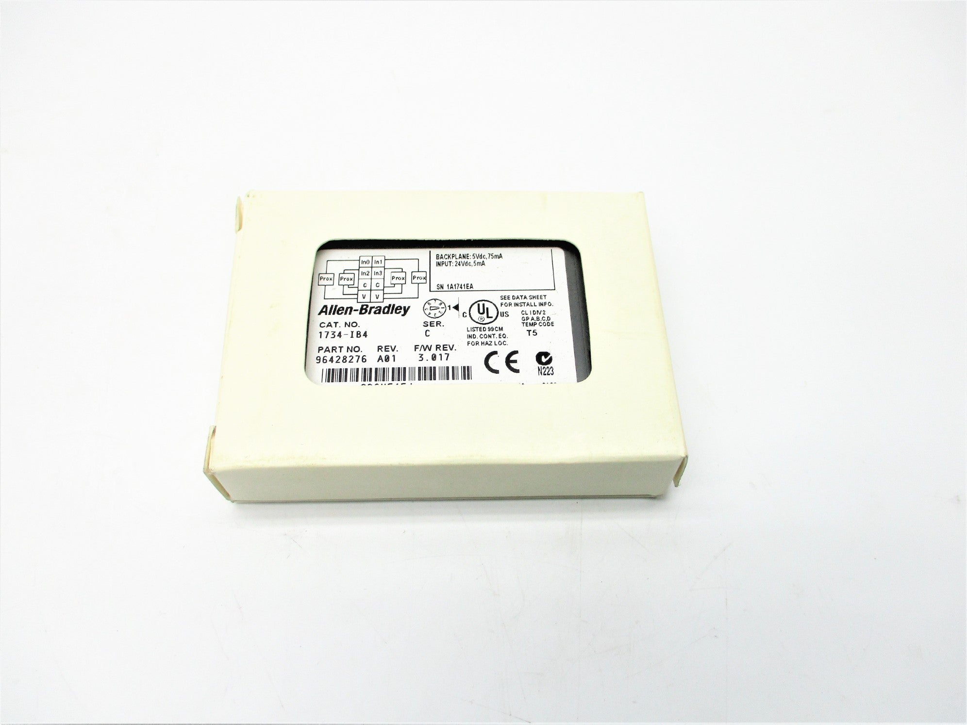 ALLEN BRADLEY 1734-IB4 SER. C F/W 3.017 NSMP
