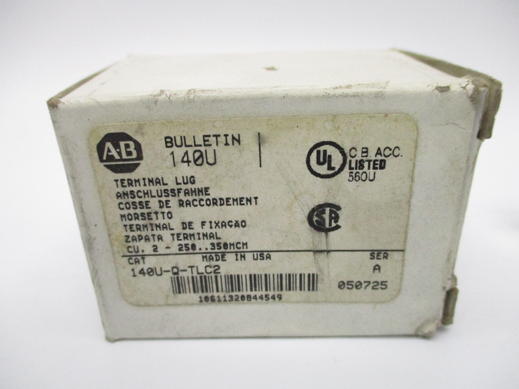 ALLEN BRADLEY 140U-Q-TLC2 SER. A (WH) NSMP