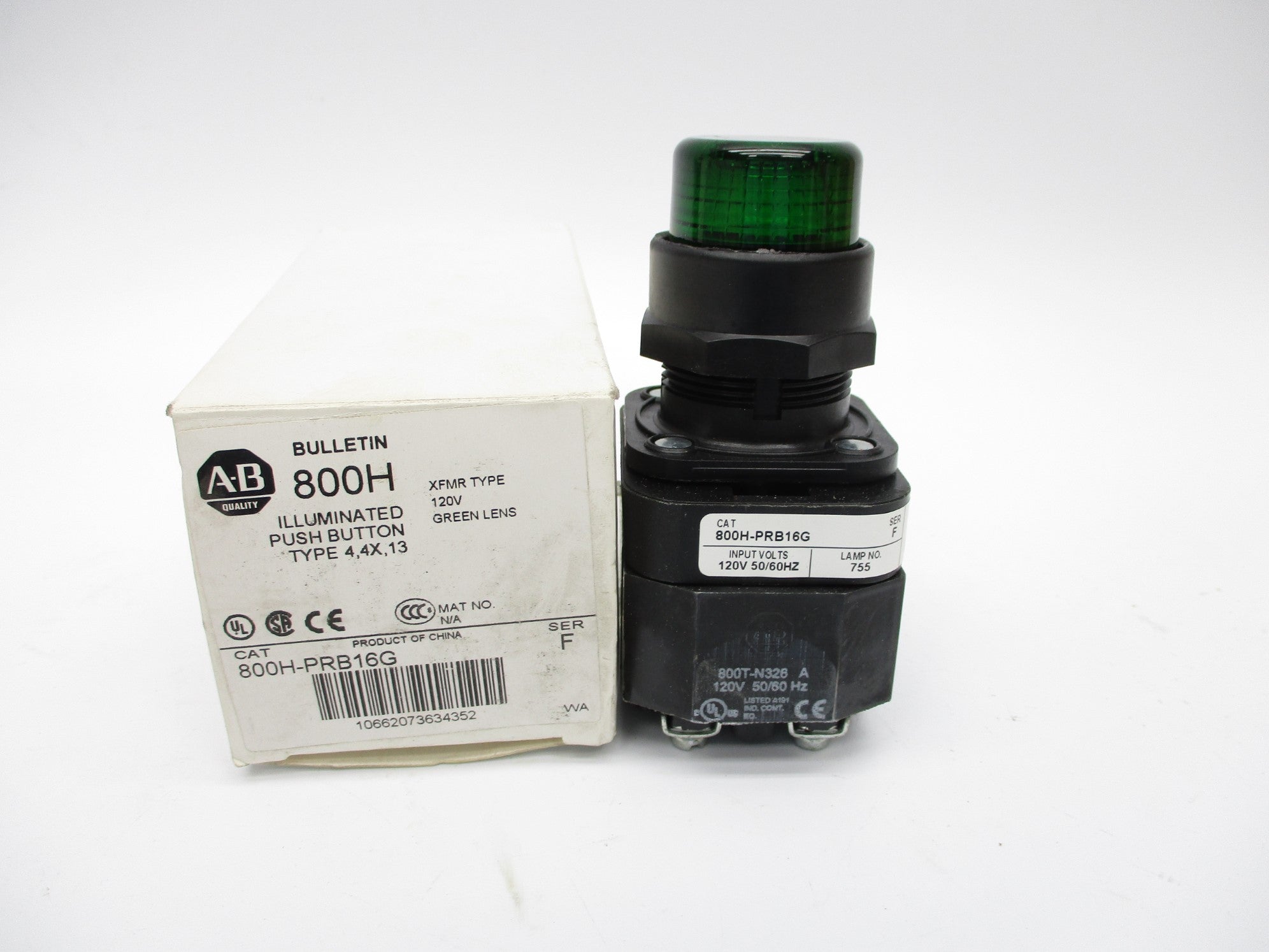ALLEN BRADLEY 800H-PRB16G SER. F (WH) NSMP