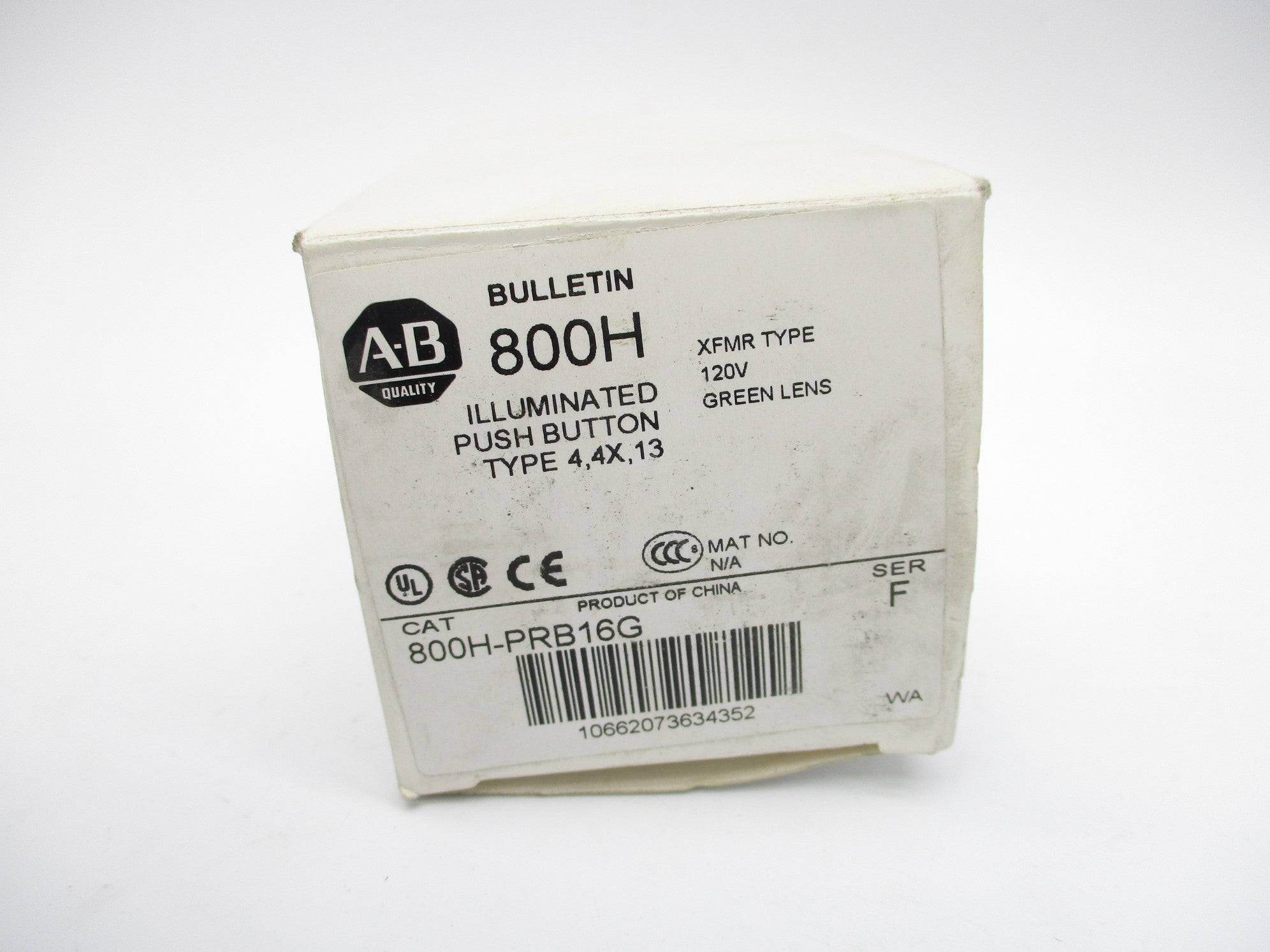 ALLEN BRADLEY 800H-PRB16G SER. F (WH) NSMP