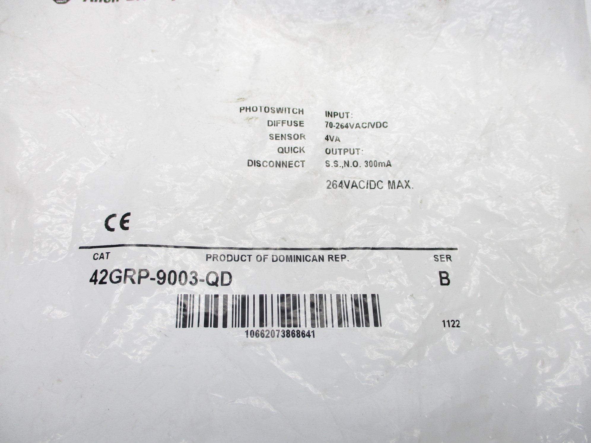 ALLEN BRADLEY 42GRP-9003-QD SER. B NSMP