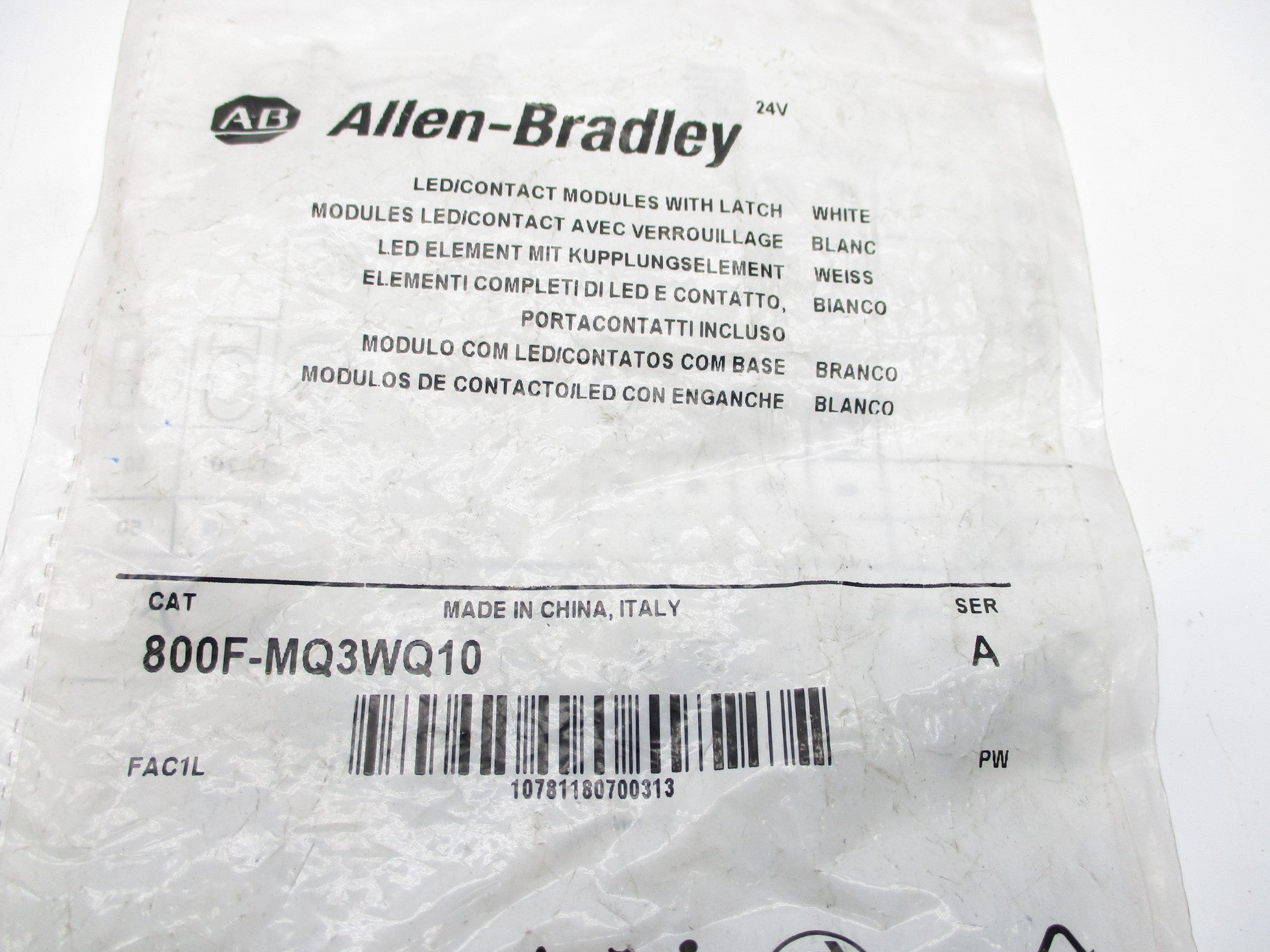 INDUSTRIAL SPARE PART 800F-MQ3WQ10 SER. A NSMP