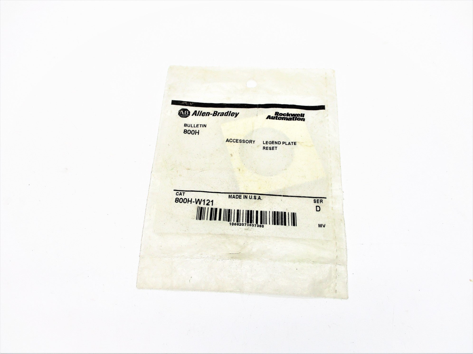 INDUSTRIAL SPARE PART 800H-W121 SER. D NSMP