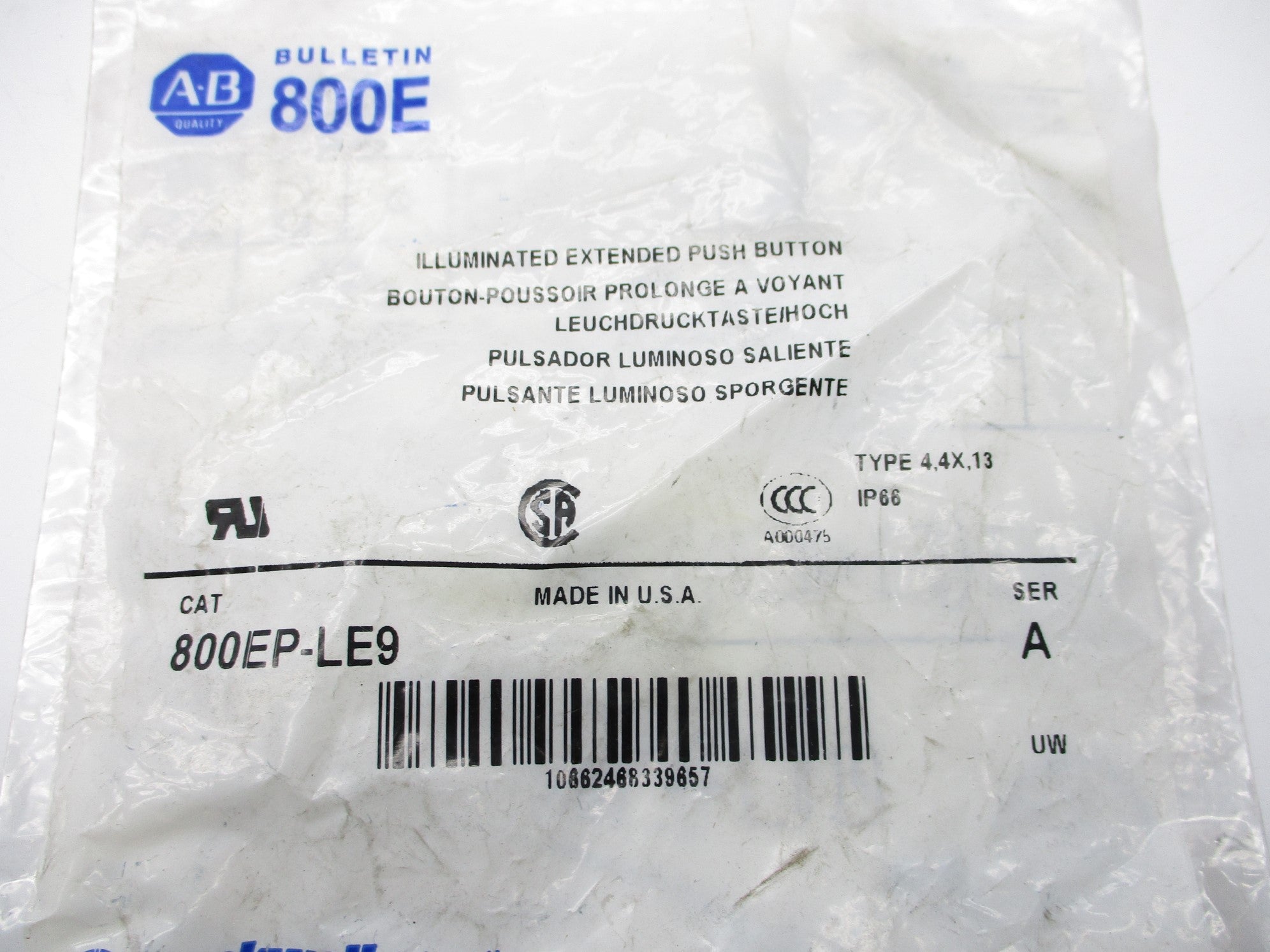 INDUSTRIAL SPARE PART 800EP-LE9 SER. A NSMP