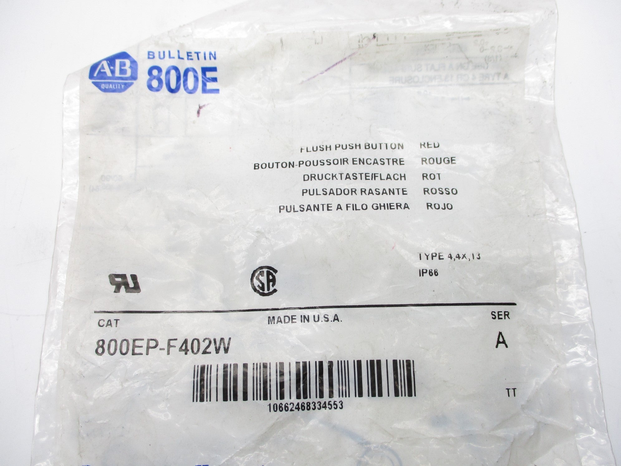 INDUSTRIAL SPARE PART 800EP-F402W SER. A NSMP