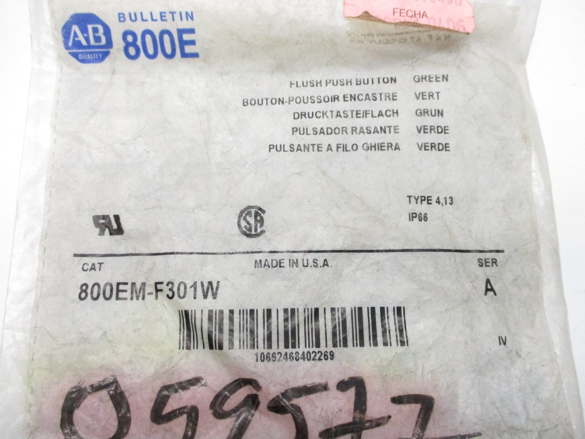 INDUSTRIAL SPARE PART 800EM-F301W SER. A NSMP
