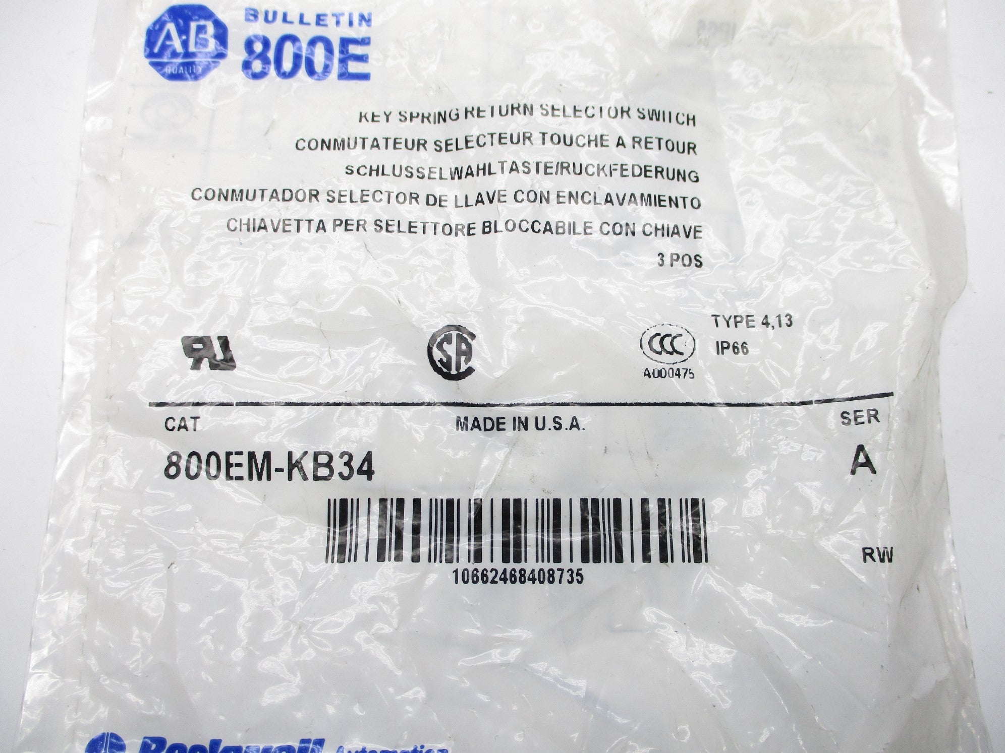 INDUSTRIAL SPARE PART 800EM-KB34 SER. A NSMP