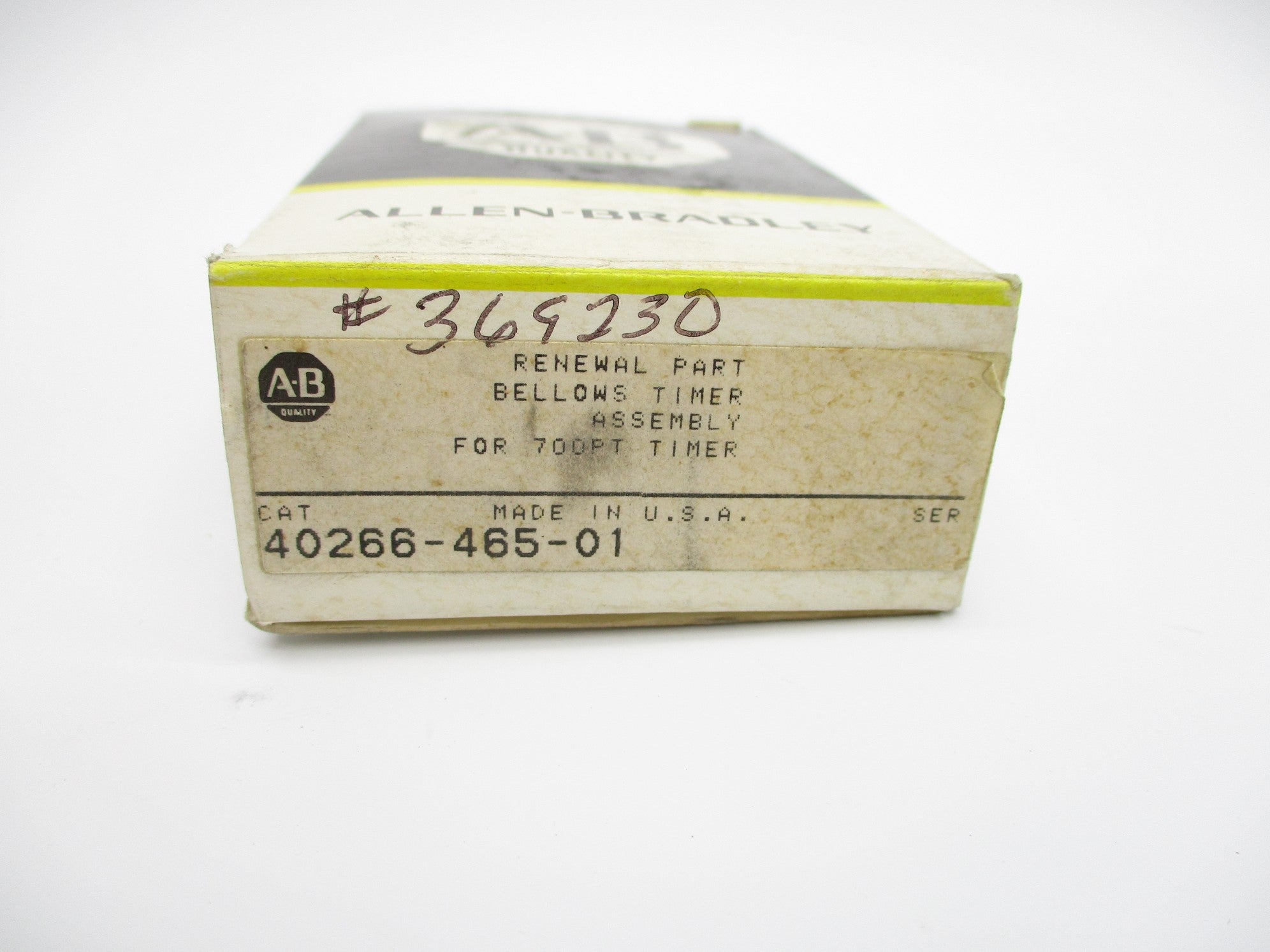 ALLEN BRADLEY 40266-465-01 (BK/YL) NSMP