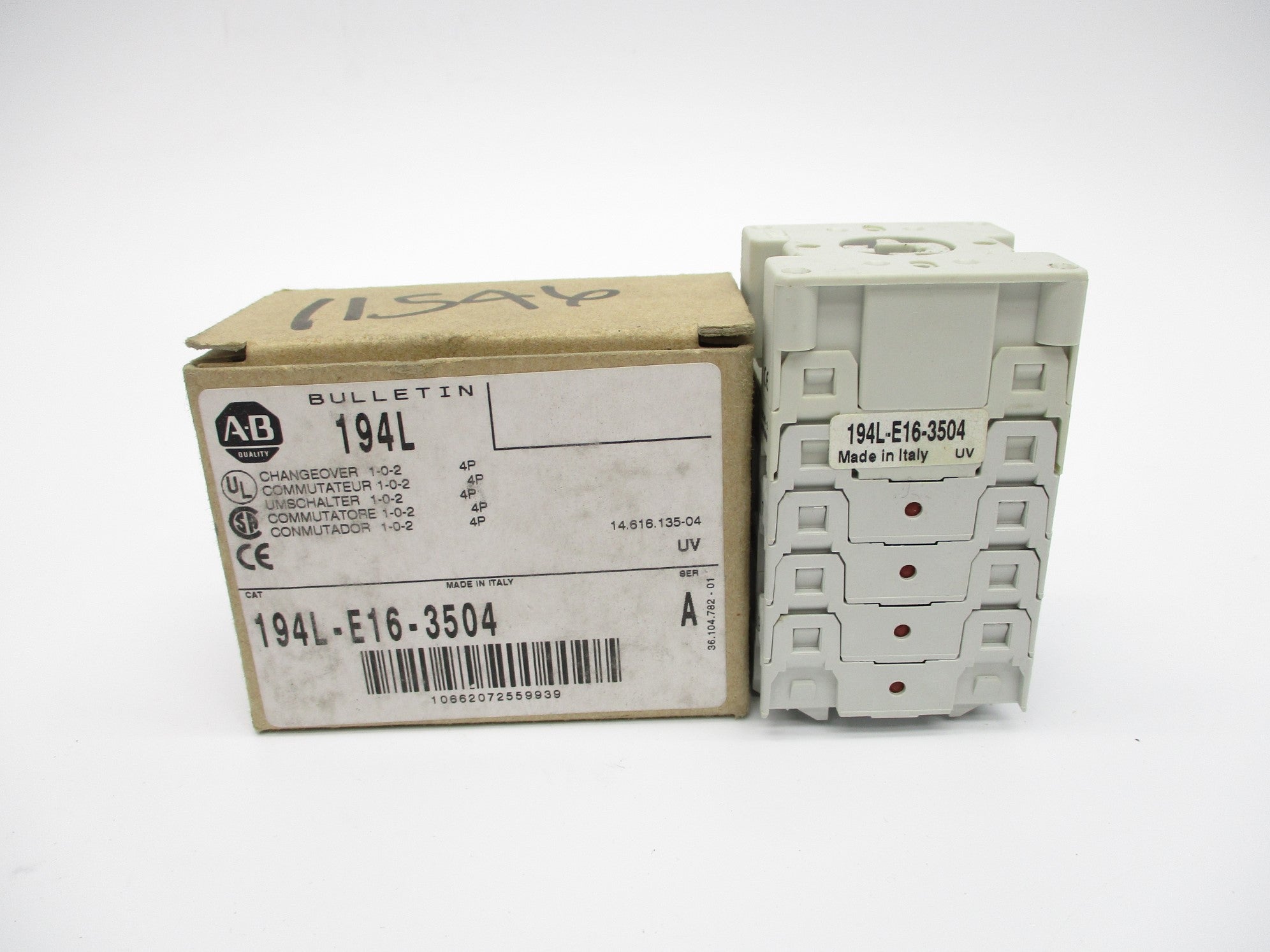 ALLEN BRADLEY 194L-E16-3504 SER. A (BR/WH) NSMP
