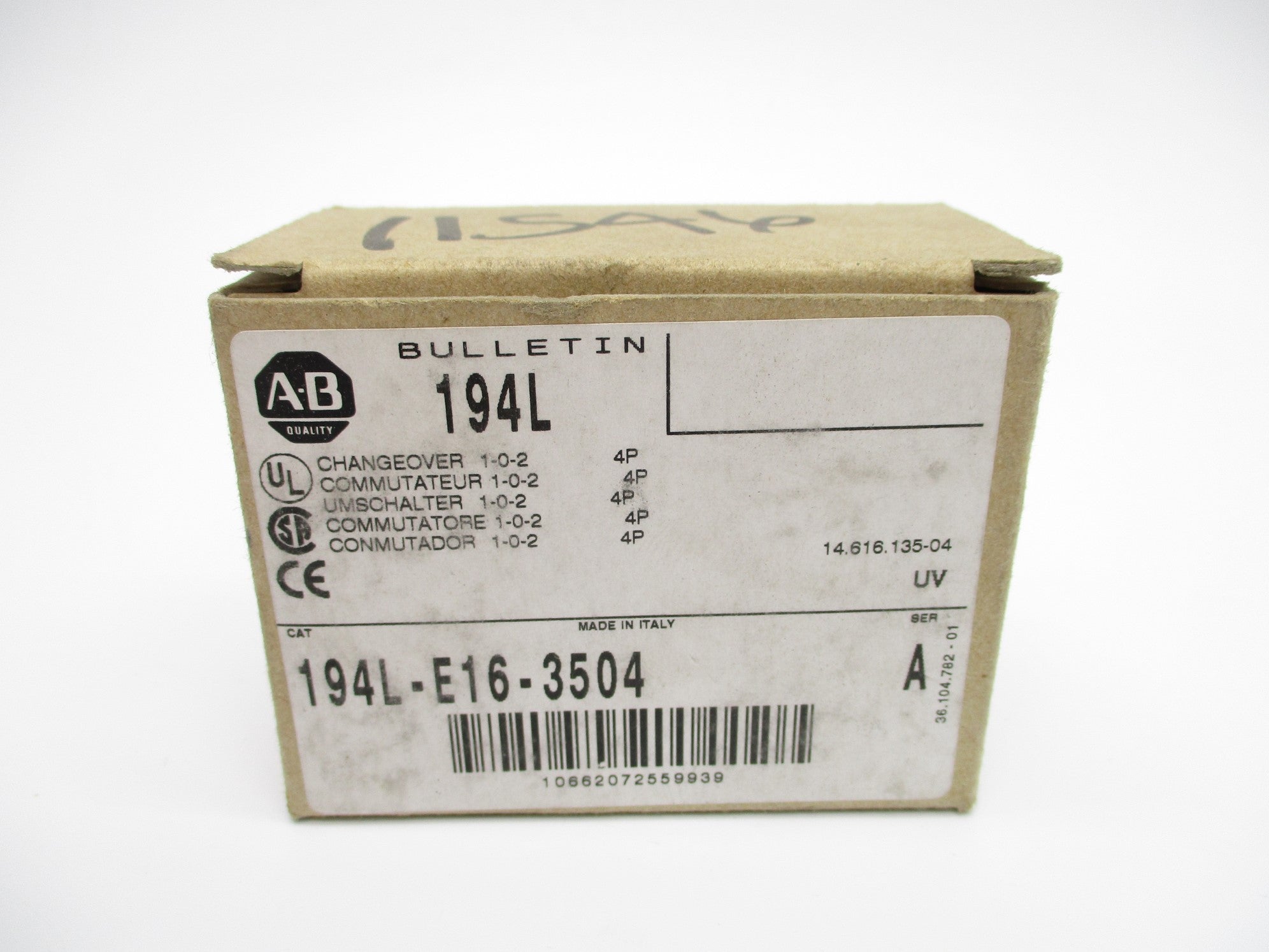 ALLEN BRADLEY 194L-E16-3504 SER. A (BR/WH) NSMP