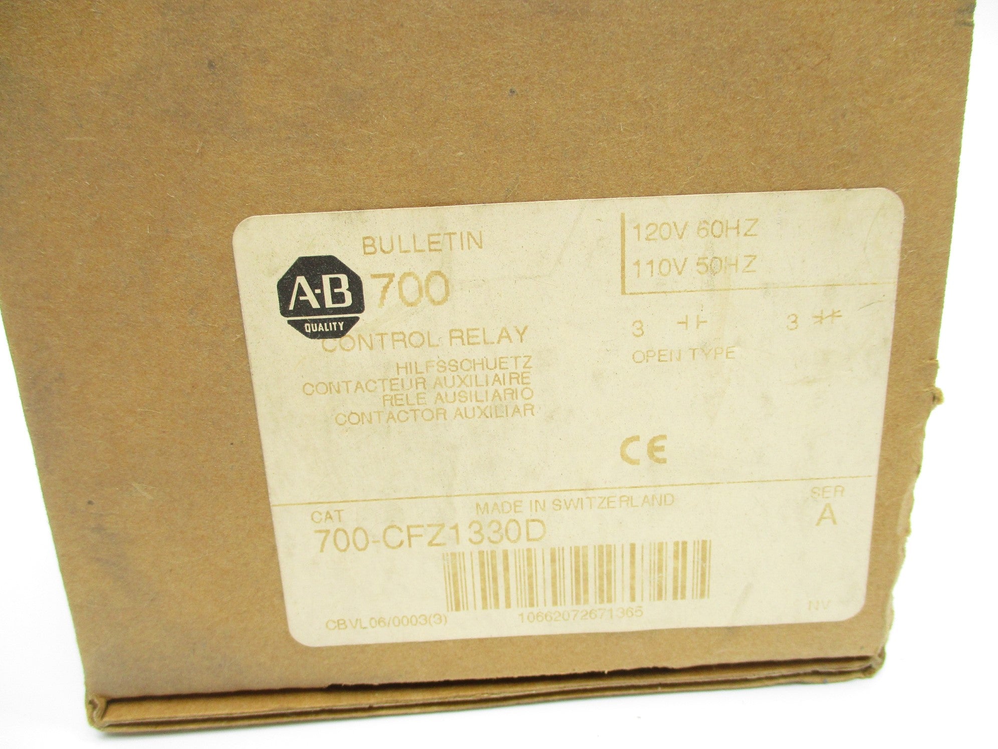 INDUSTRIAL SPARE PART 700-CFZ1330D SER. A 110/120V (BR/WH) NSMP