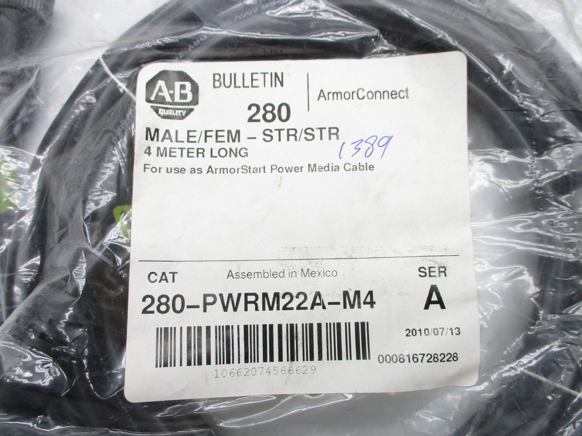 ALLEN BRADLEY 280-PWRM22A-M4 SER. A NSMP