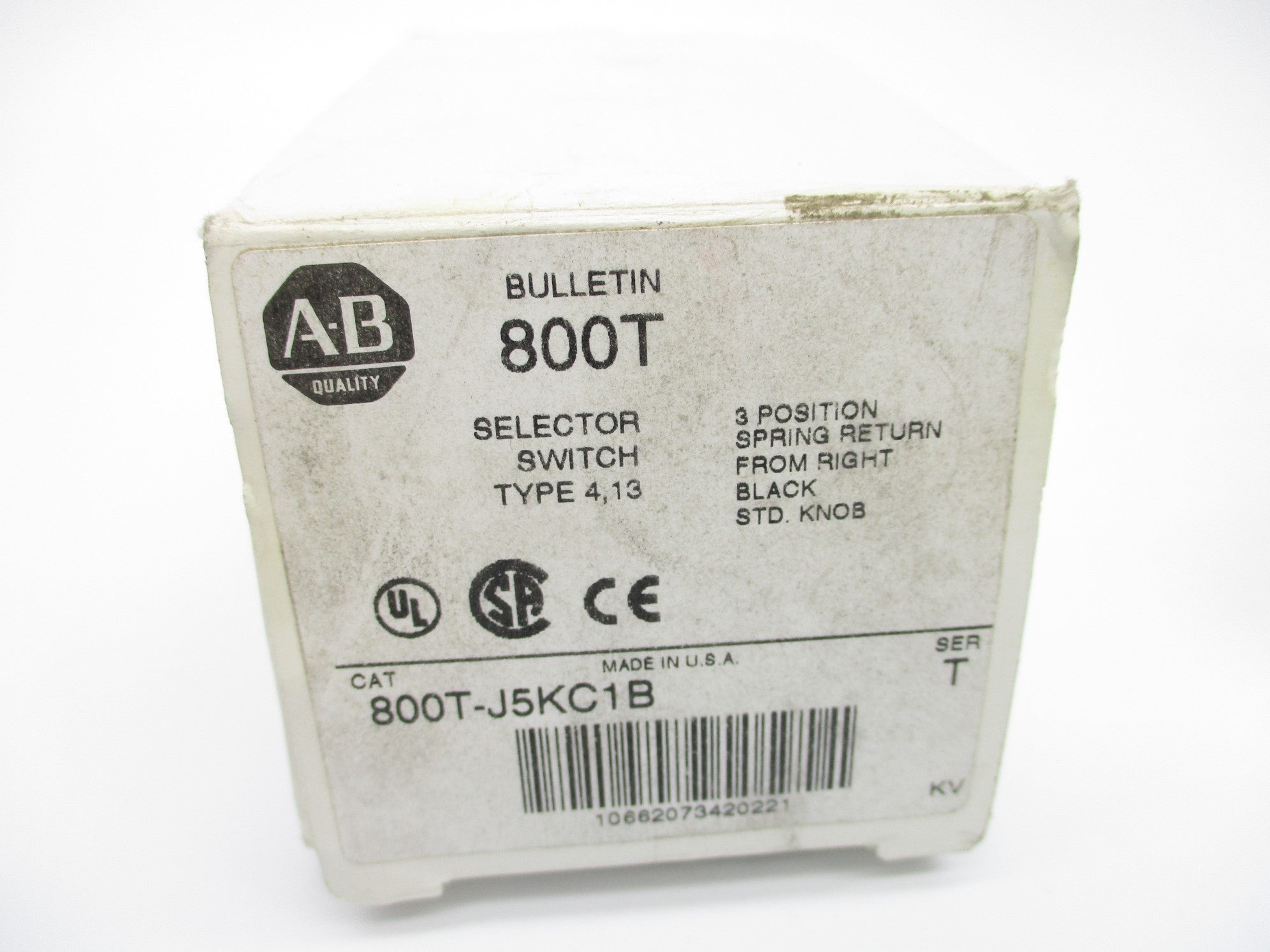 ALLEN BRADLEY 800T-J5KC1B SER. T (WH) NSMP