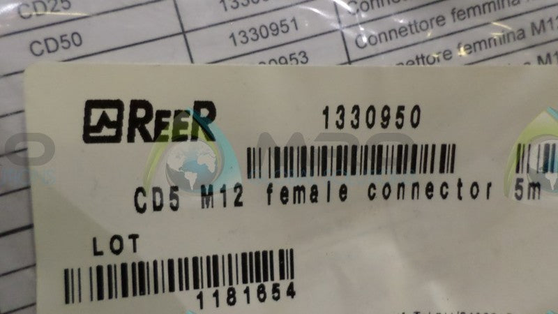 REER 1330950 CONNECTOR * NEW IN ORGINAL PACKAGE *