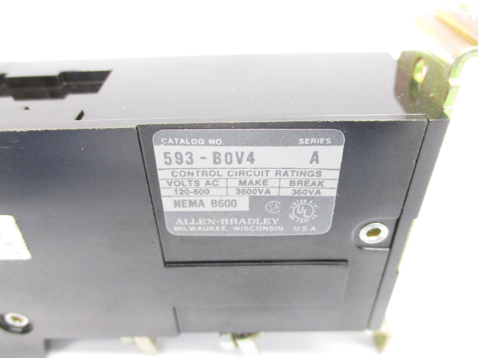 INDUSTRIAL SPARE PART 593-BOV4 SER. A 600VAC NSNP