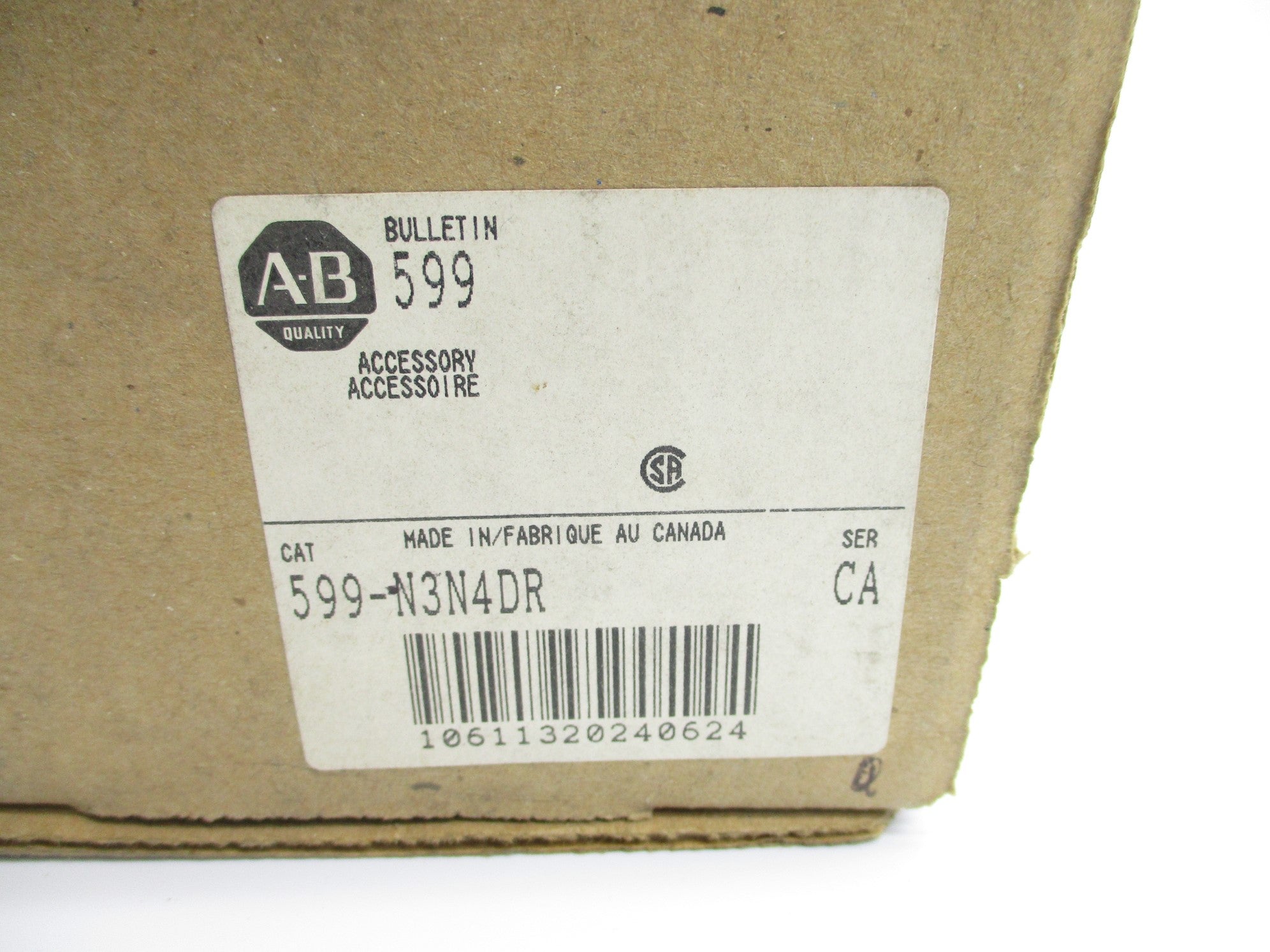INDUSTRIAL SPARE PART 599-N3N4DR SER. CA (BR/WH) NSMP