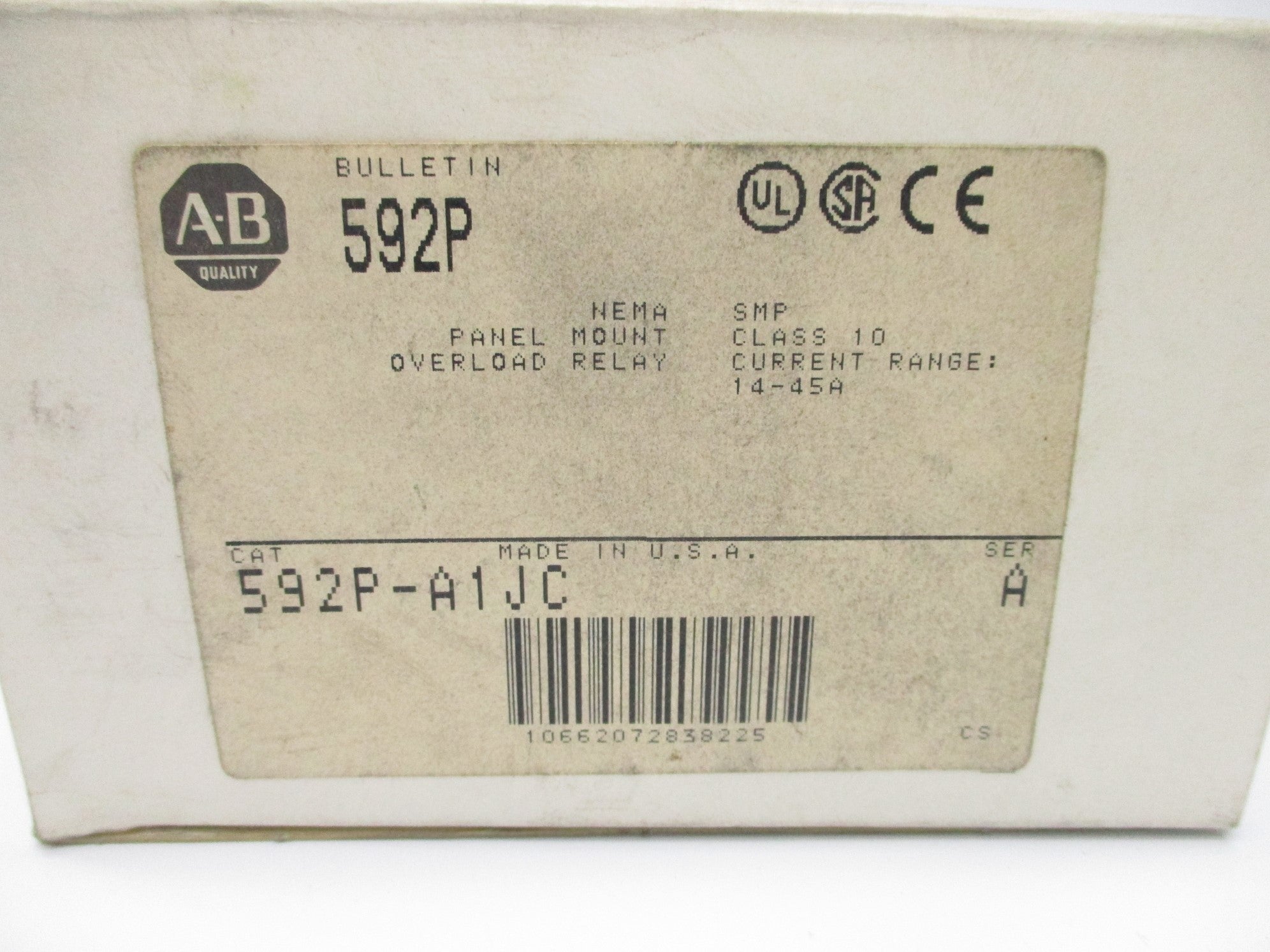 INDUSTRIAL SPARE PART 592P-A1JC SER. A 14-45A (GY/BL) NSMP