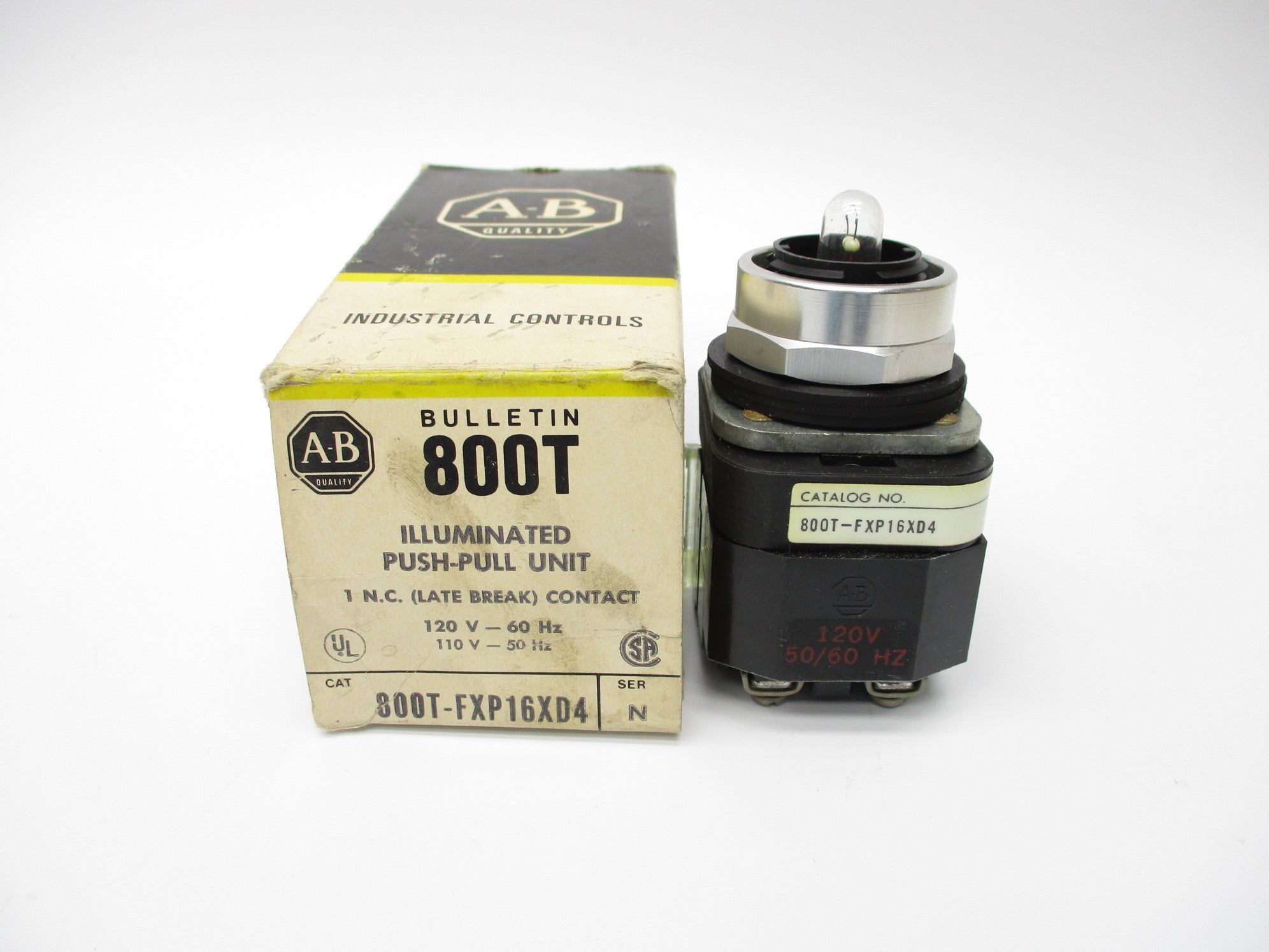 ALLEN BRADLEY 800T-FXP16XD4 SER. N (BK/YL) NSMP