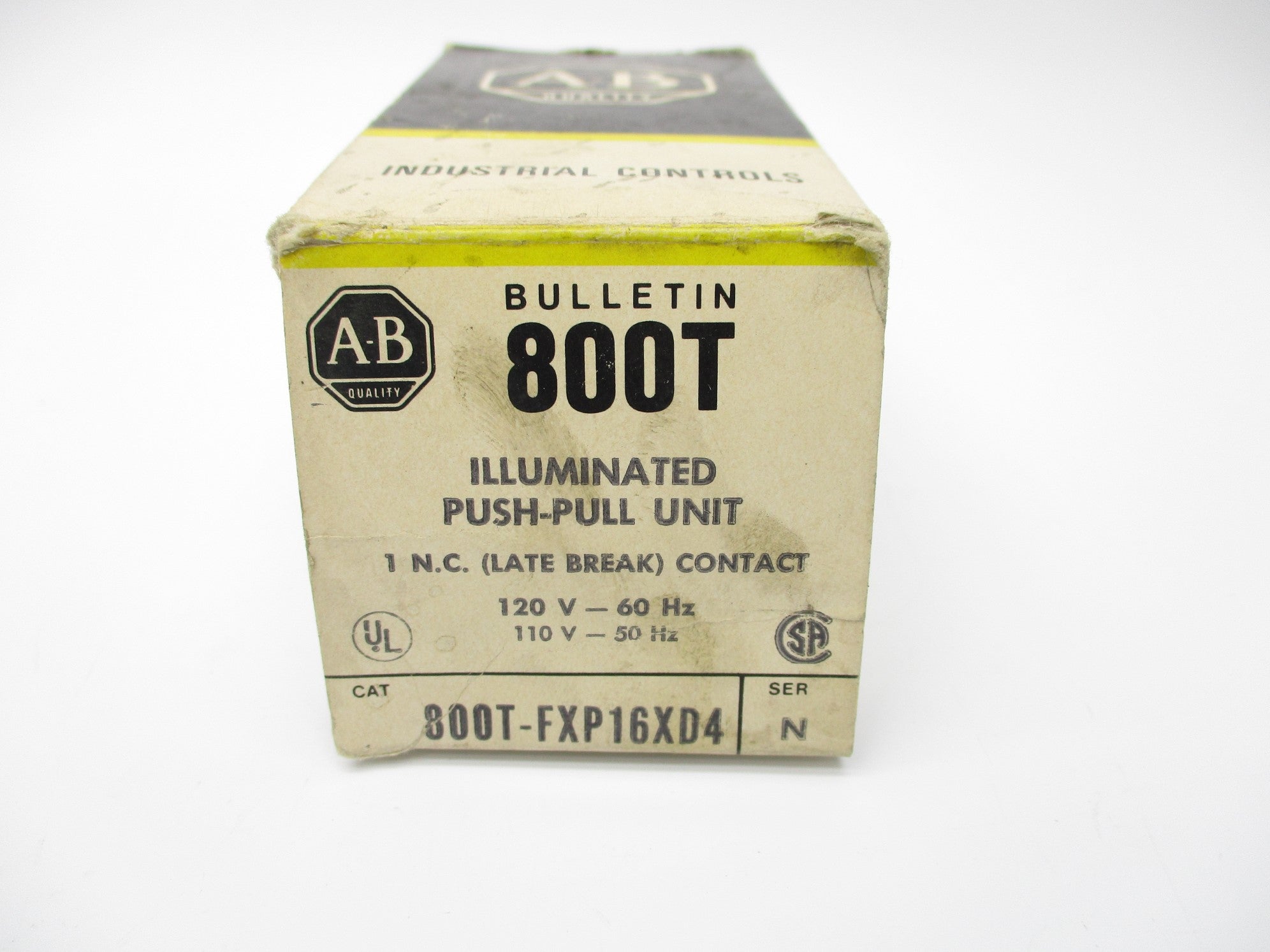 ALLEN BRADLEY 800T-FXP16XD4 SER. N (BK/YL) NSMP