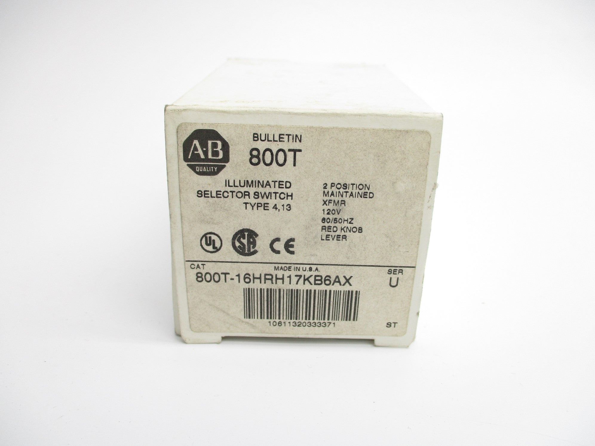 INDUSTRIAL SPARE PART 800T-16HRH17KB6AX SER. U (WH) NSMP