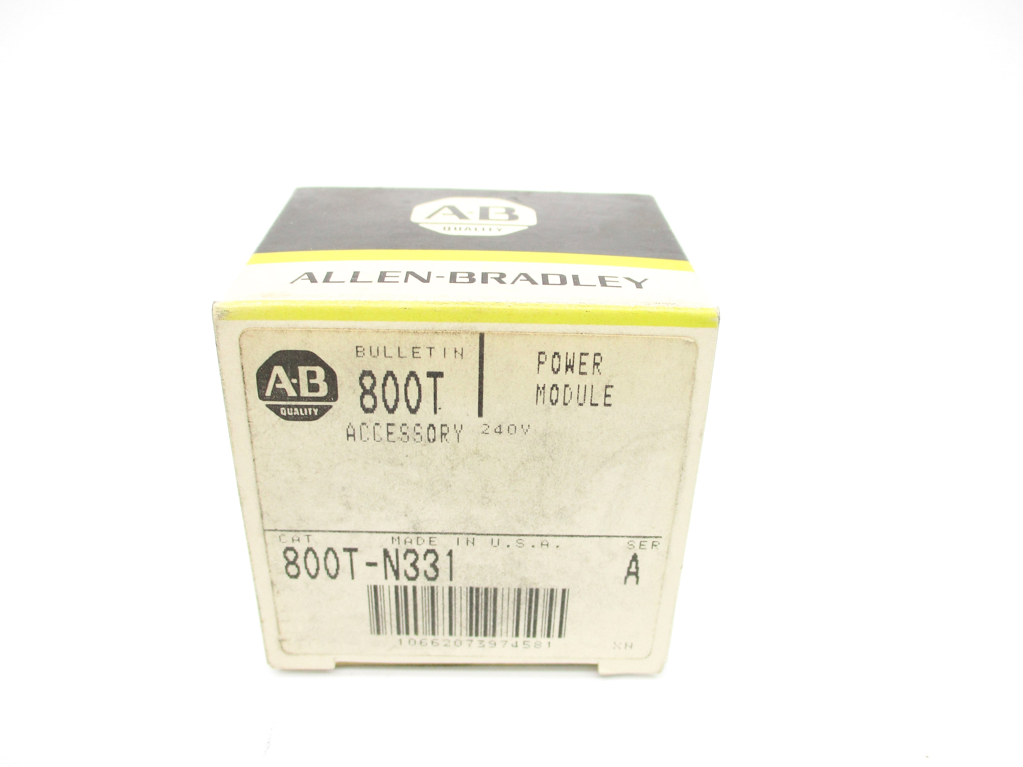 ALLEN BRADLEY 800T-N331 SER. A (BK/YL) NSMP