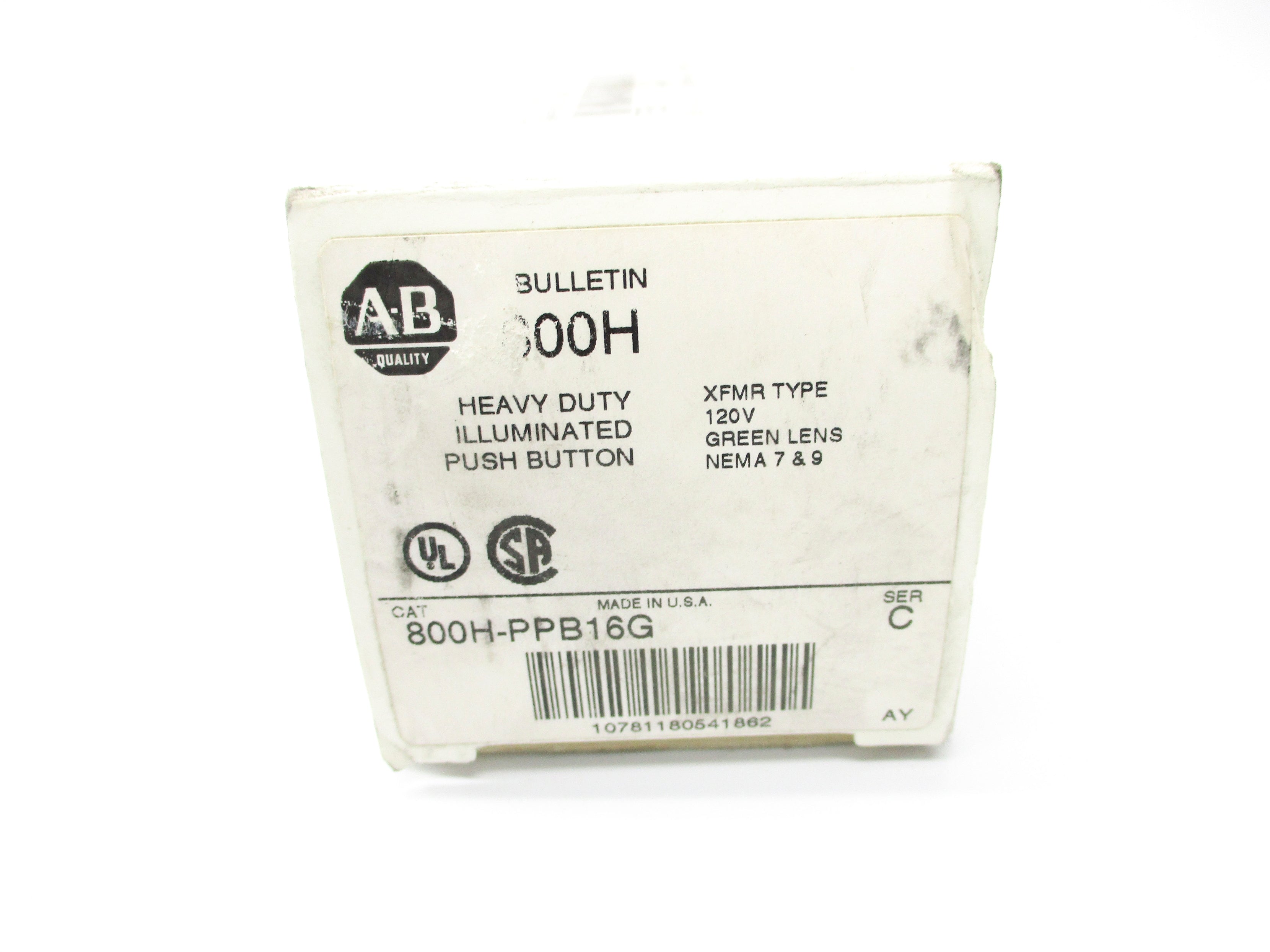 ALLEN BRADLEY 800H-PPB16G SER. C (WH) NSMP