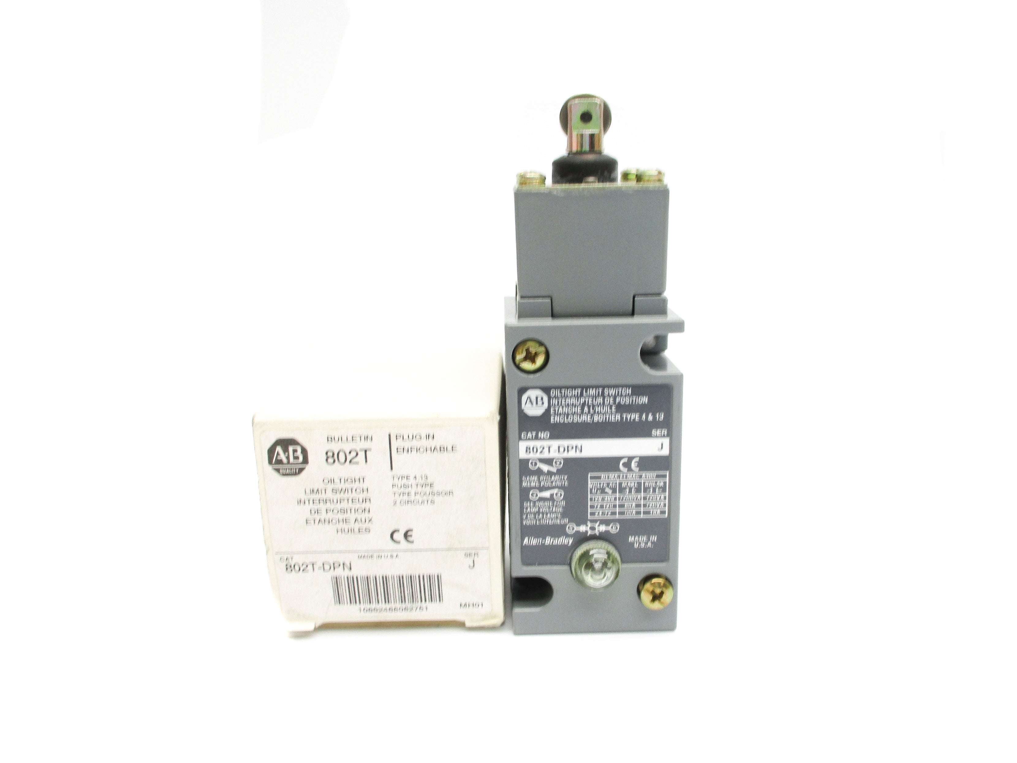 ALLEN BRADLEY 802T-DPN SER. J (WH) NSMP