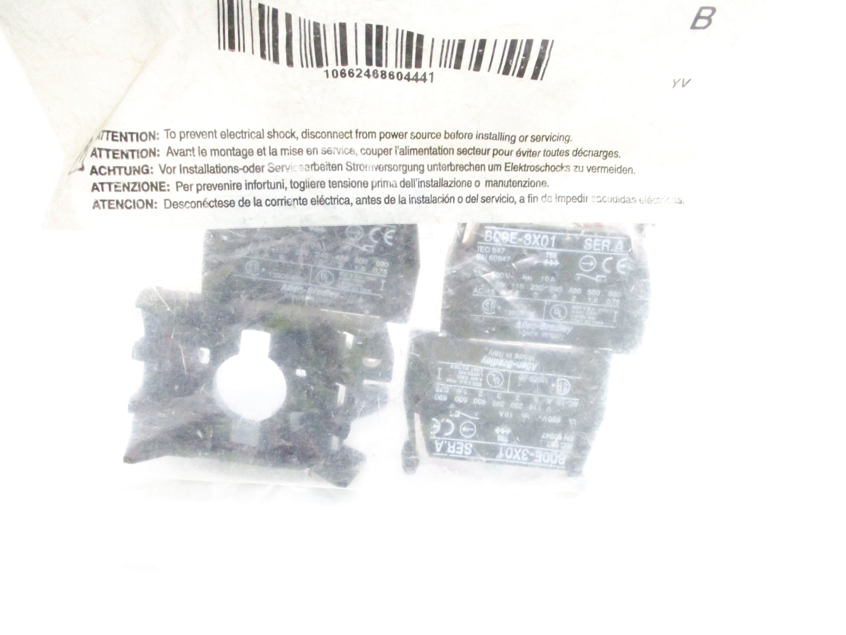 ALLEN BRADLEY 800E-3LX03 SER. B NSMP