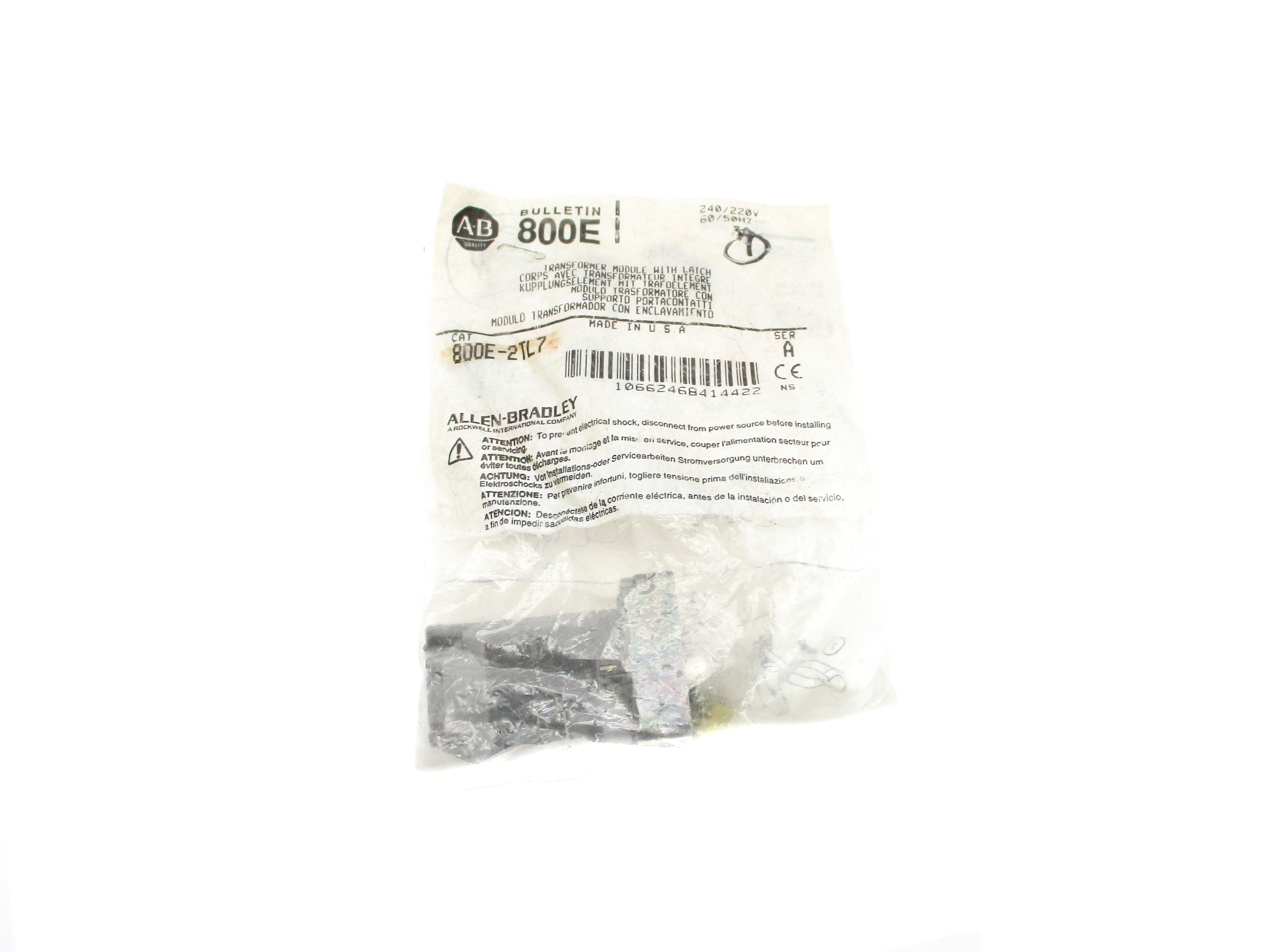 ALLEN BRADLEY 800E-2TL7 SER. A NSMP
