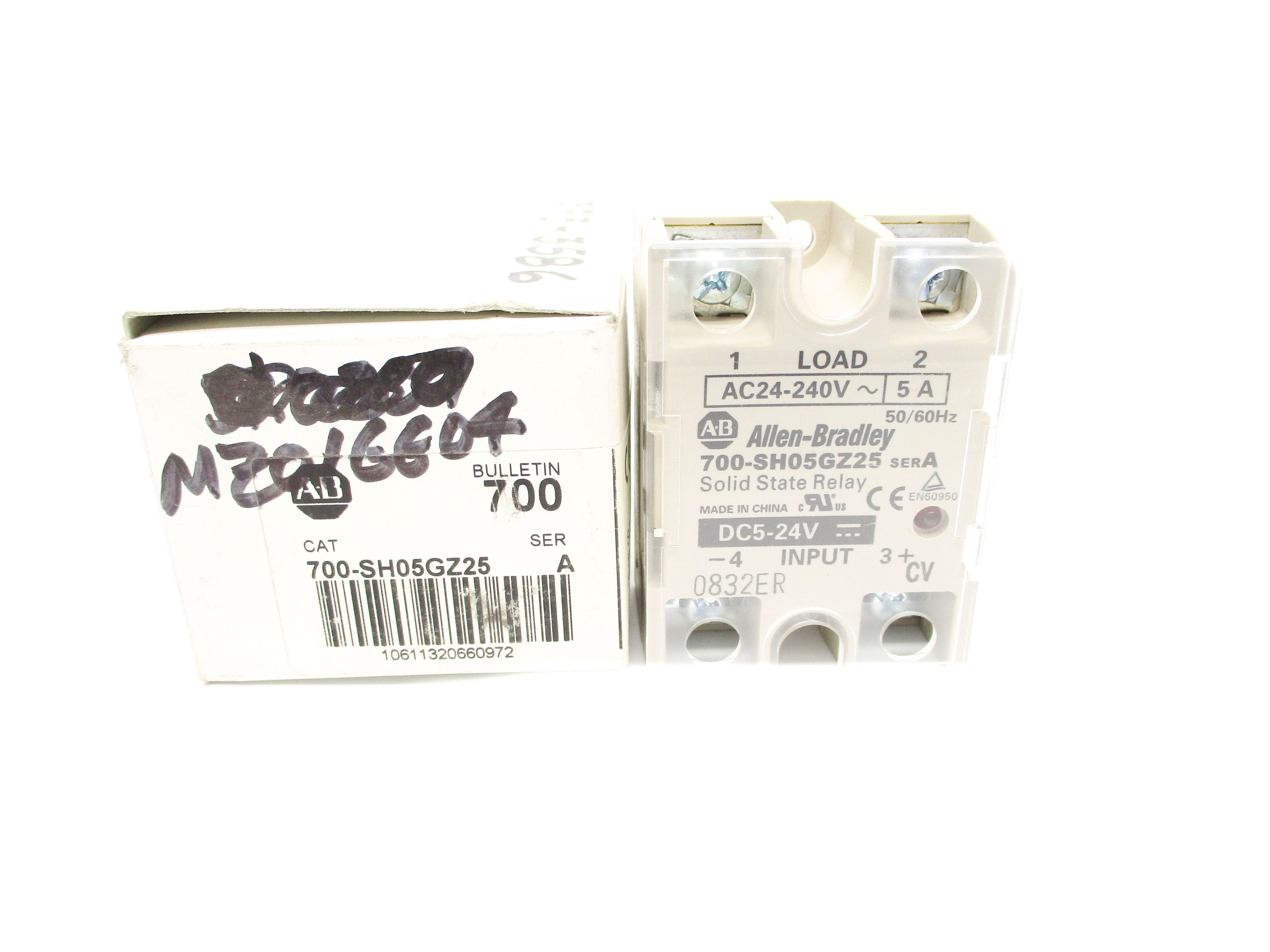 ALLEN BRADLEY 700-SH05GZ25 SER. A 5A 240V (WH) NSMP