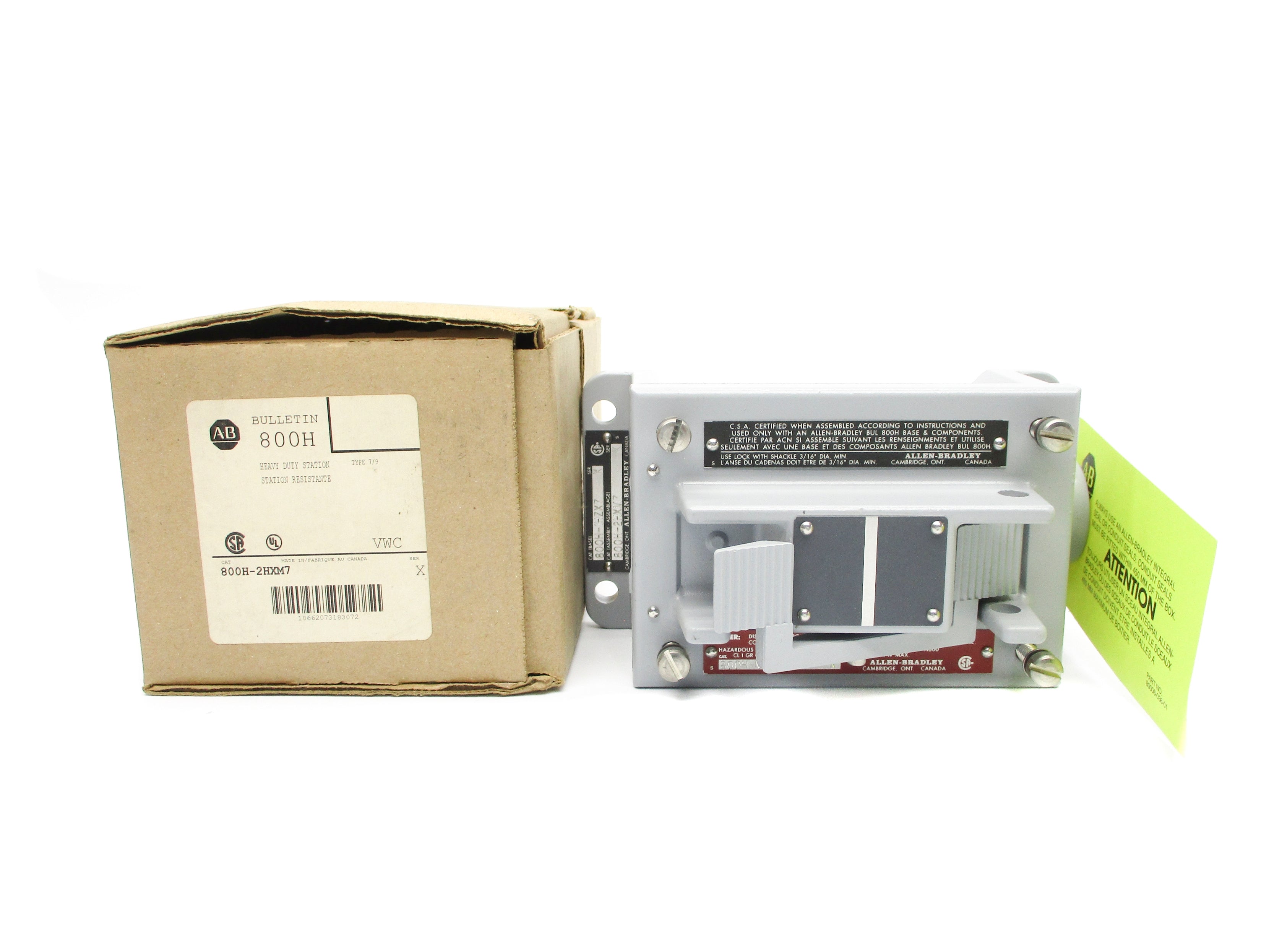 ALLEN BRADLEY 800H-2HXM7 SER. X (BR/WH) NSMP