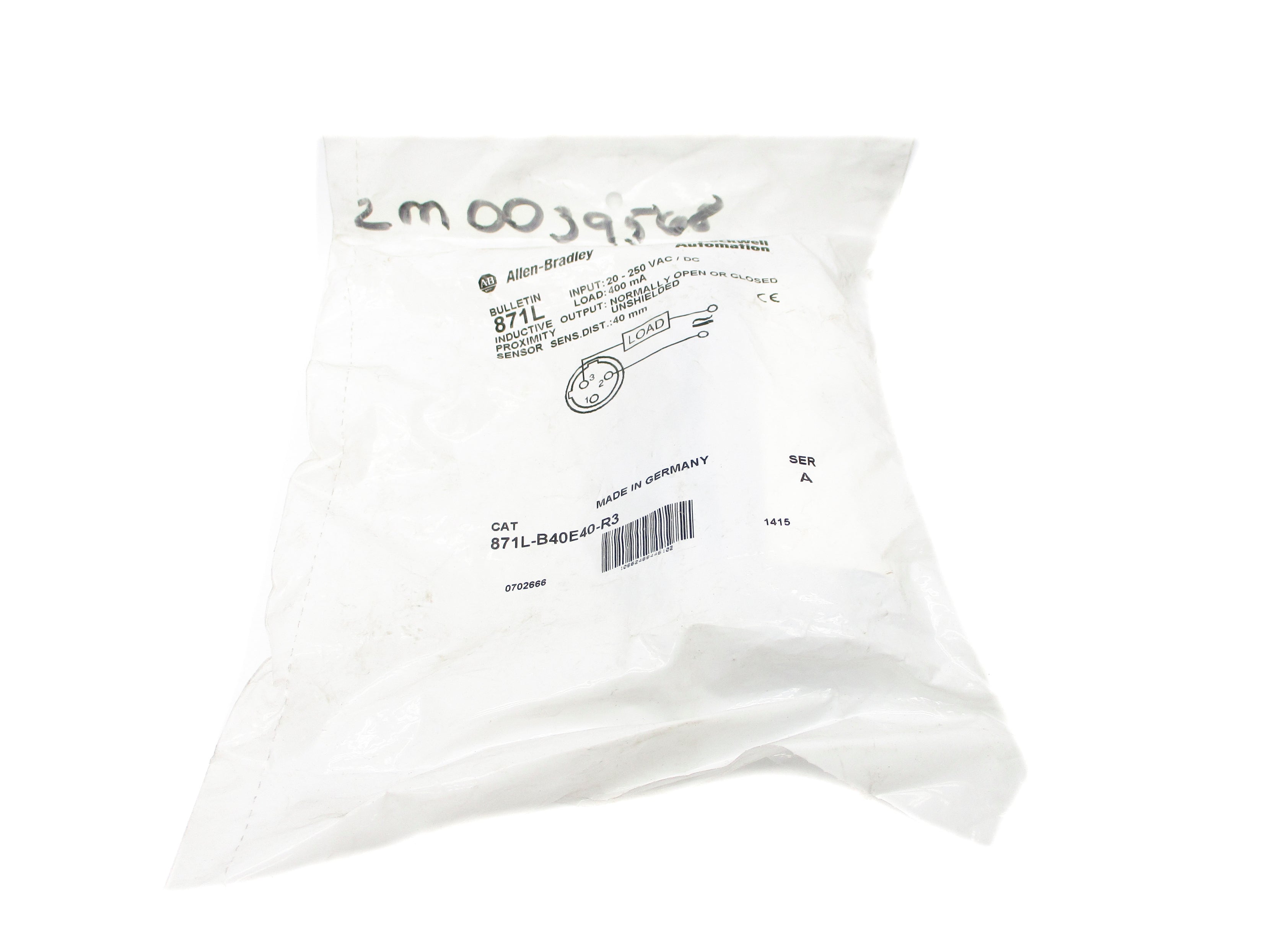 ALLEN BRADLEY 871L-B40E40-R3 SER. A NSMP