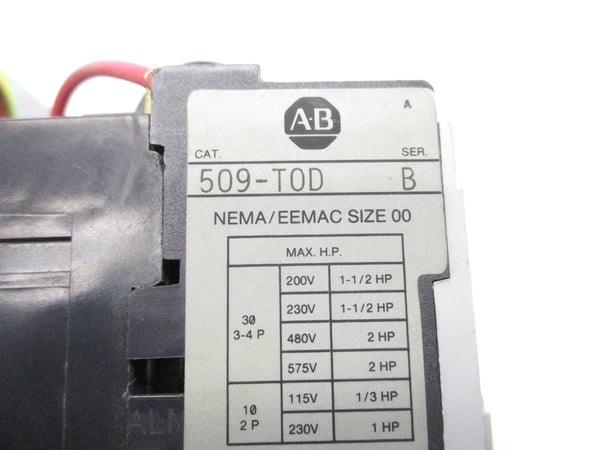 ALLEN BRADLEY 509-TOD SER. B 110/120V 9A NSNP