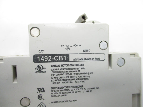 ALLEN BRADLEY 1492-CB1G200 SER. C 277VAC 20A NSNP
