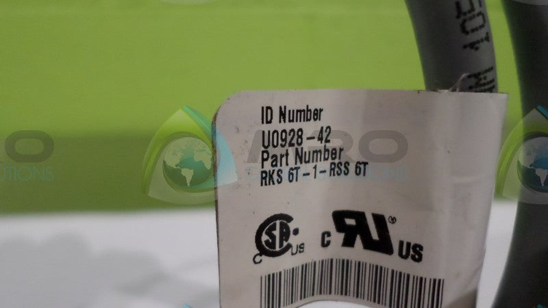 TURCK RKS6T-1-TSS6T CORDSET *NEW NO BOX*
