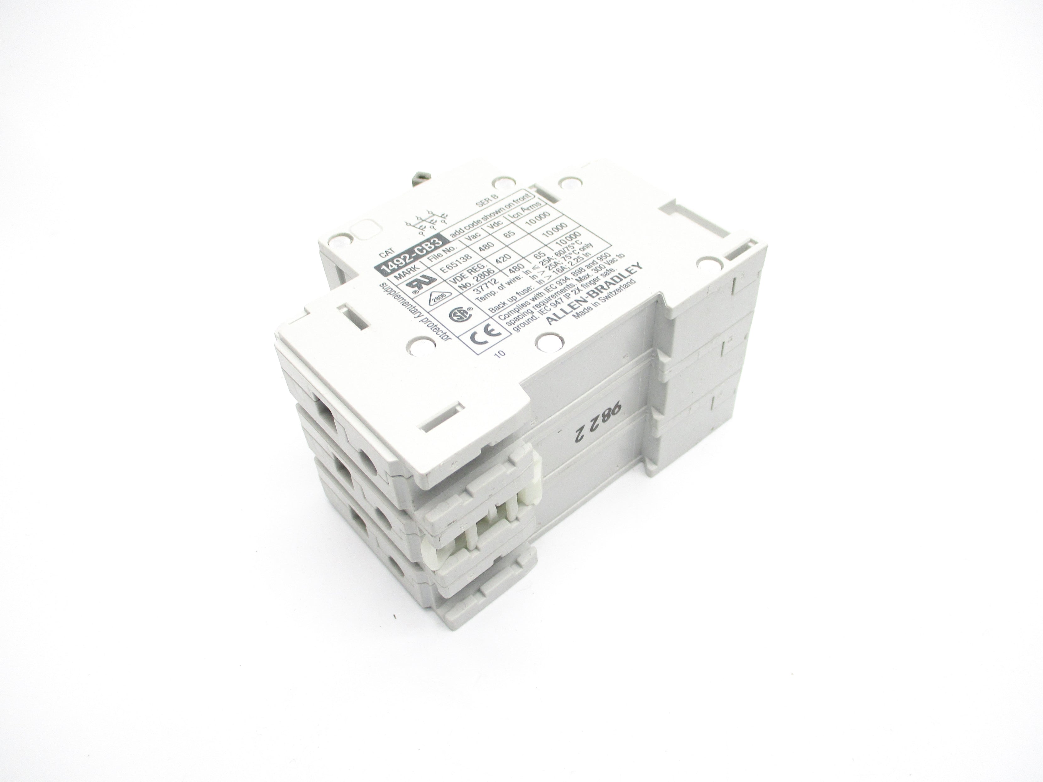 ALLEN BRADLEY 1492-CB3G030 SER. B 480VAC 3A NSNP