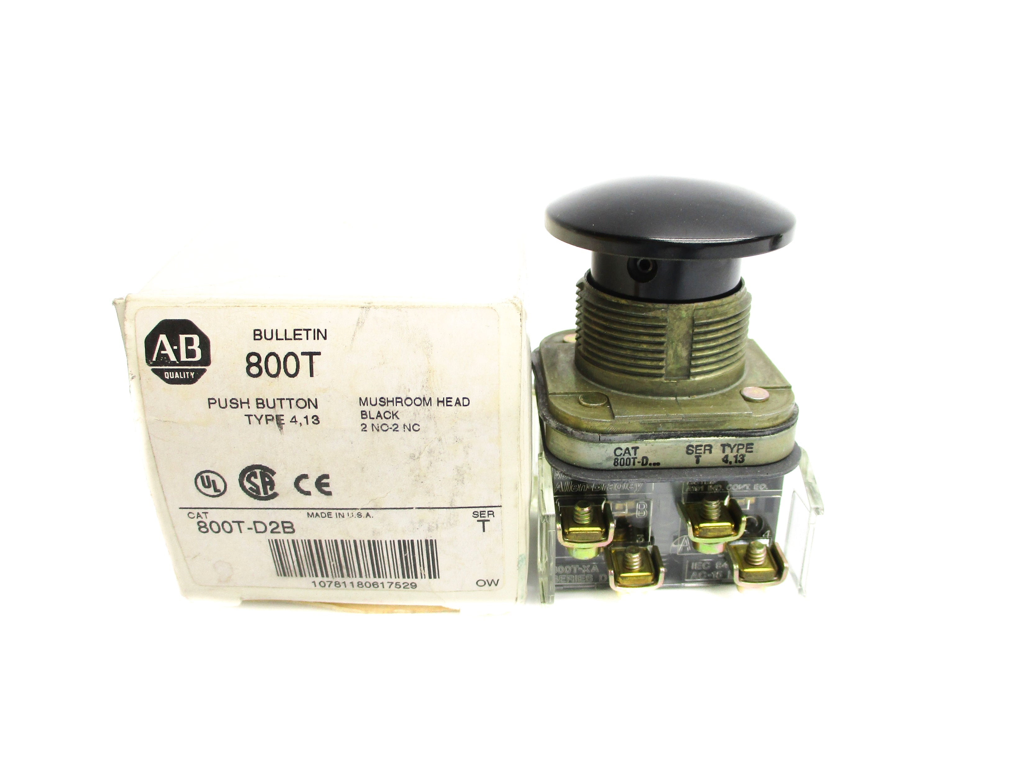 ALLEN BRADLEY 800T-D2B SER. T (WH) NSMP