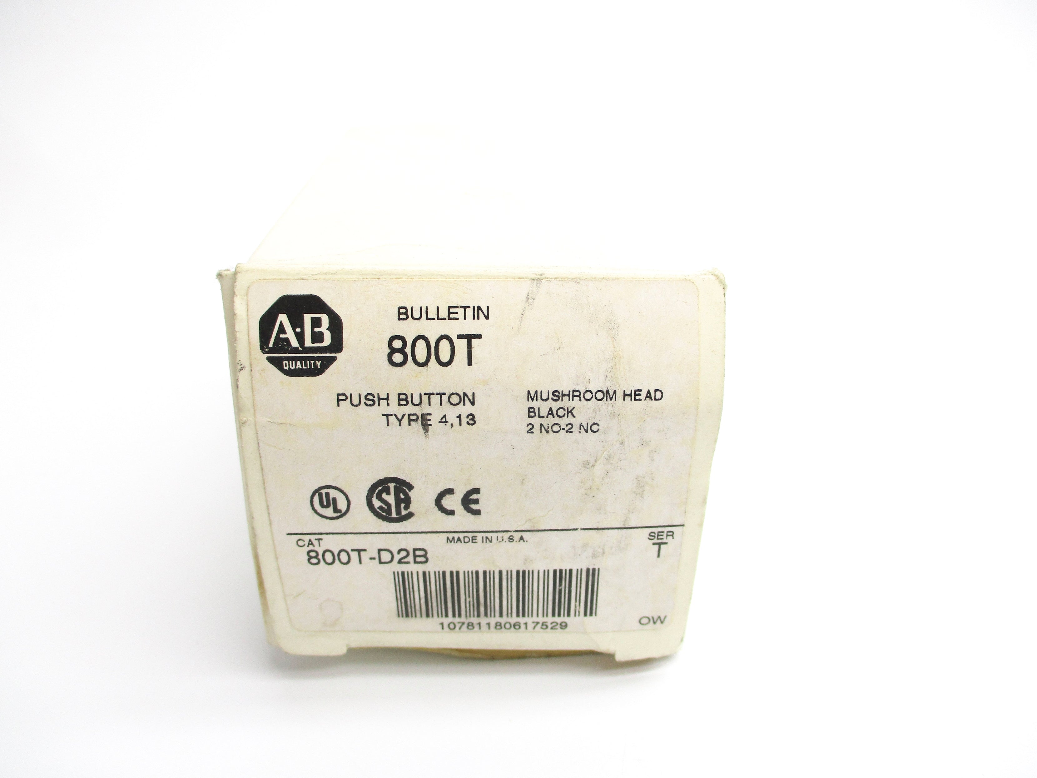 ALLEN BRADLEY 800T-D2B SER. T (WH) NSMP