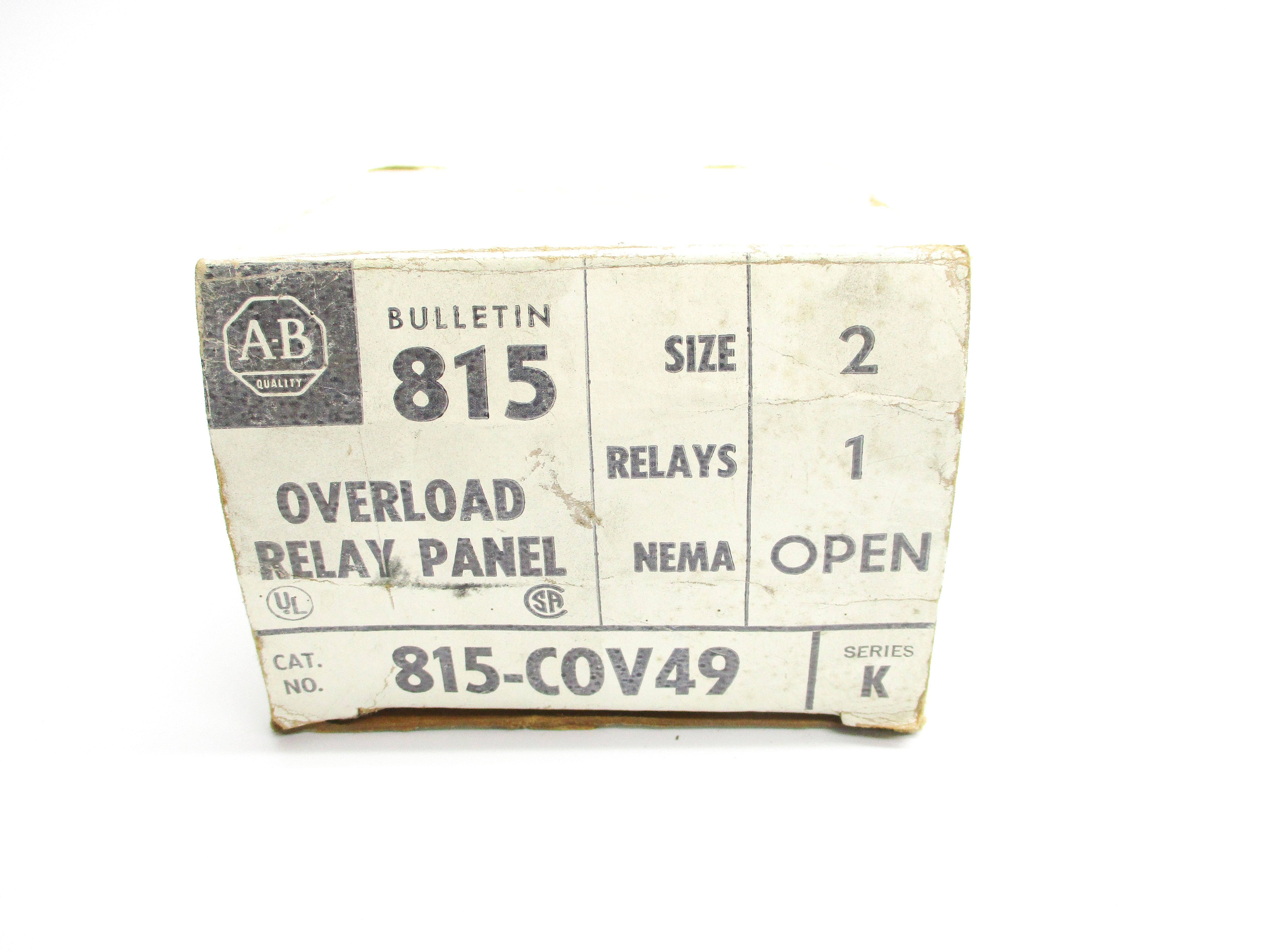INDUSTRIAL SPARE PART 815-COV49 SER. K 600VAC (WH) NSMP