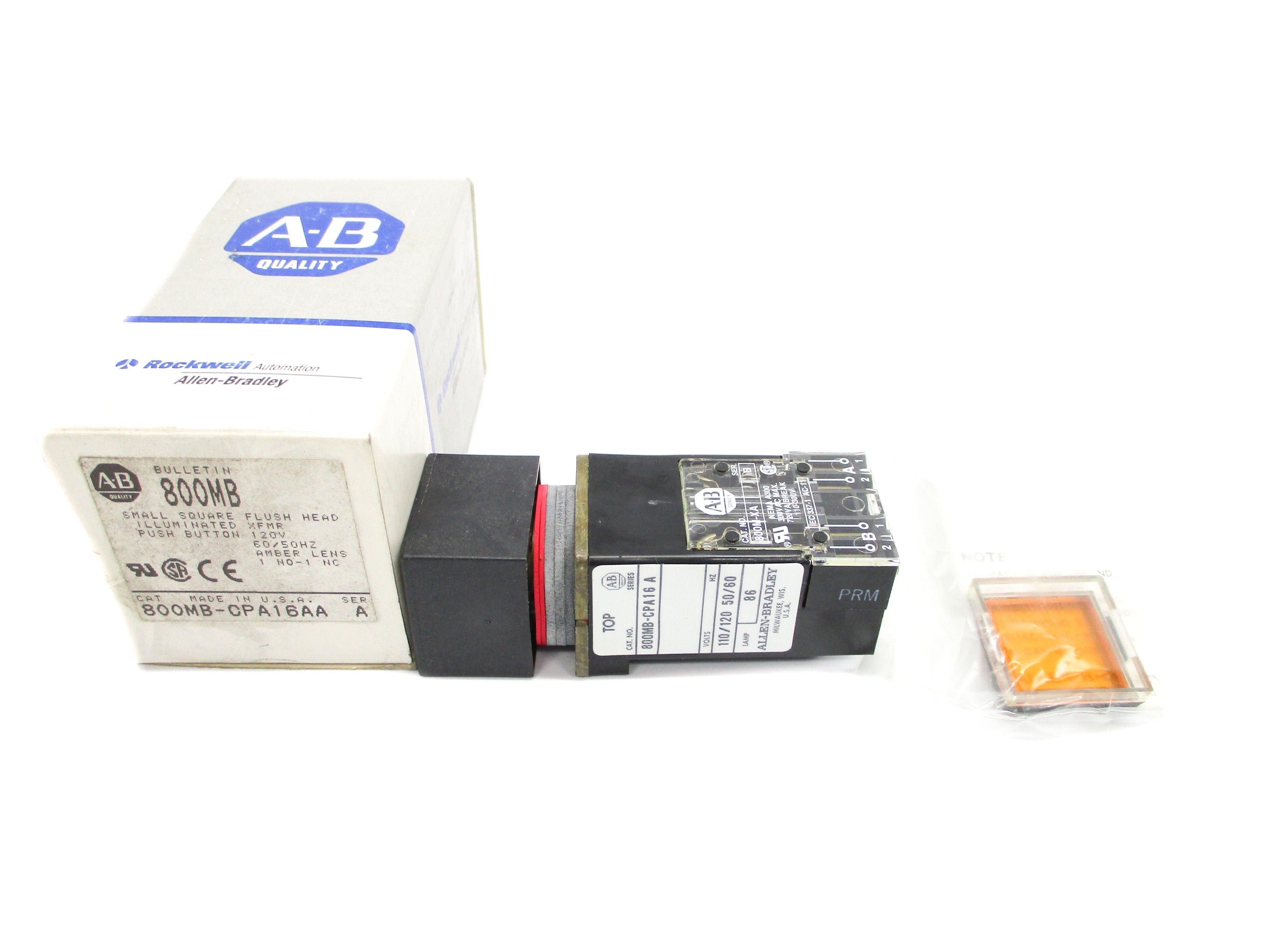 ALLEN BRADLEY 800MB-CPA16AA SER. A (GY/BL) NSMP