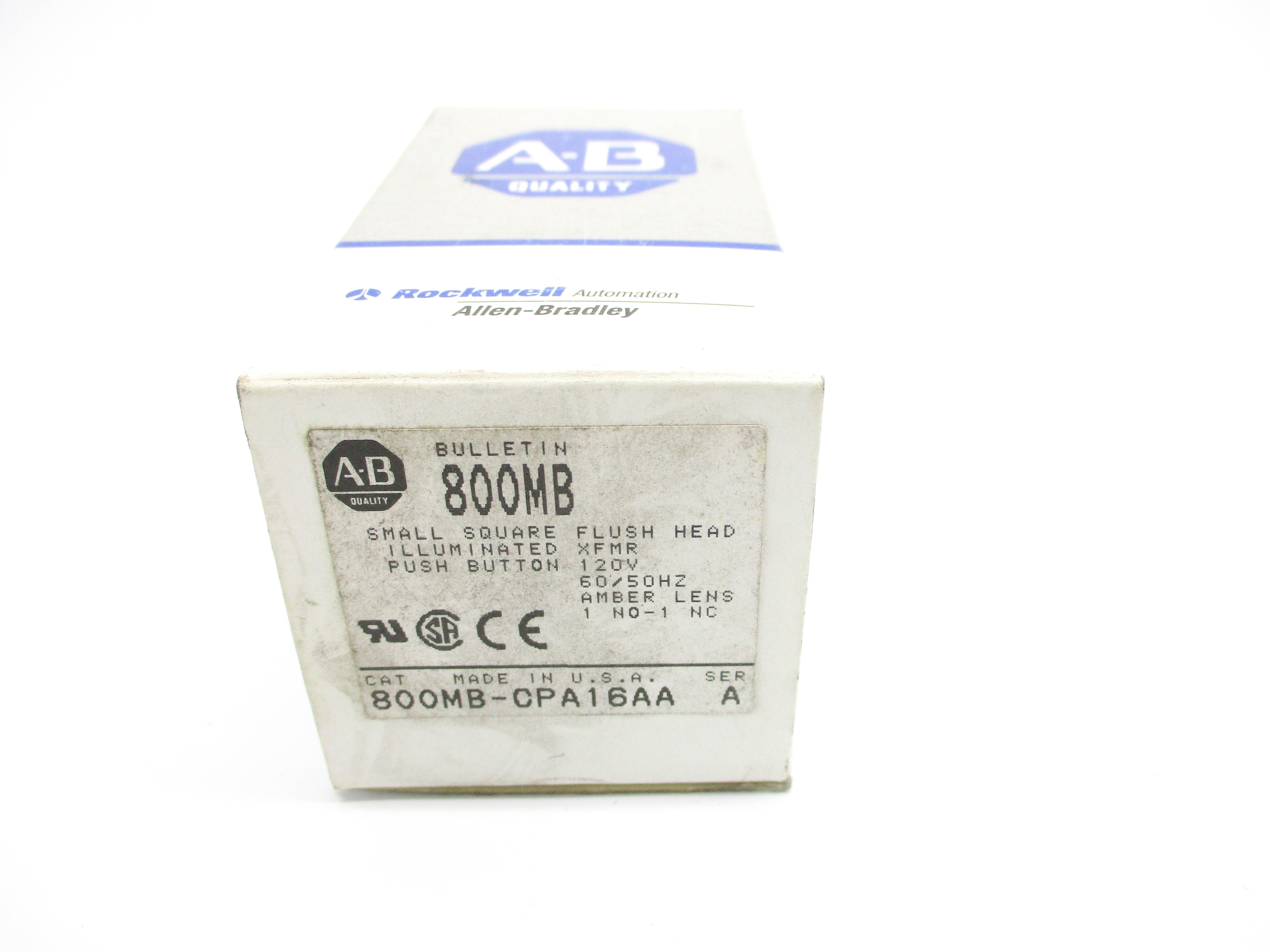 ALLEN BRADLEY 800MB-CPA16AA SER. A (GY/BL) NSMP