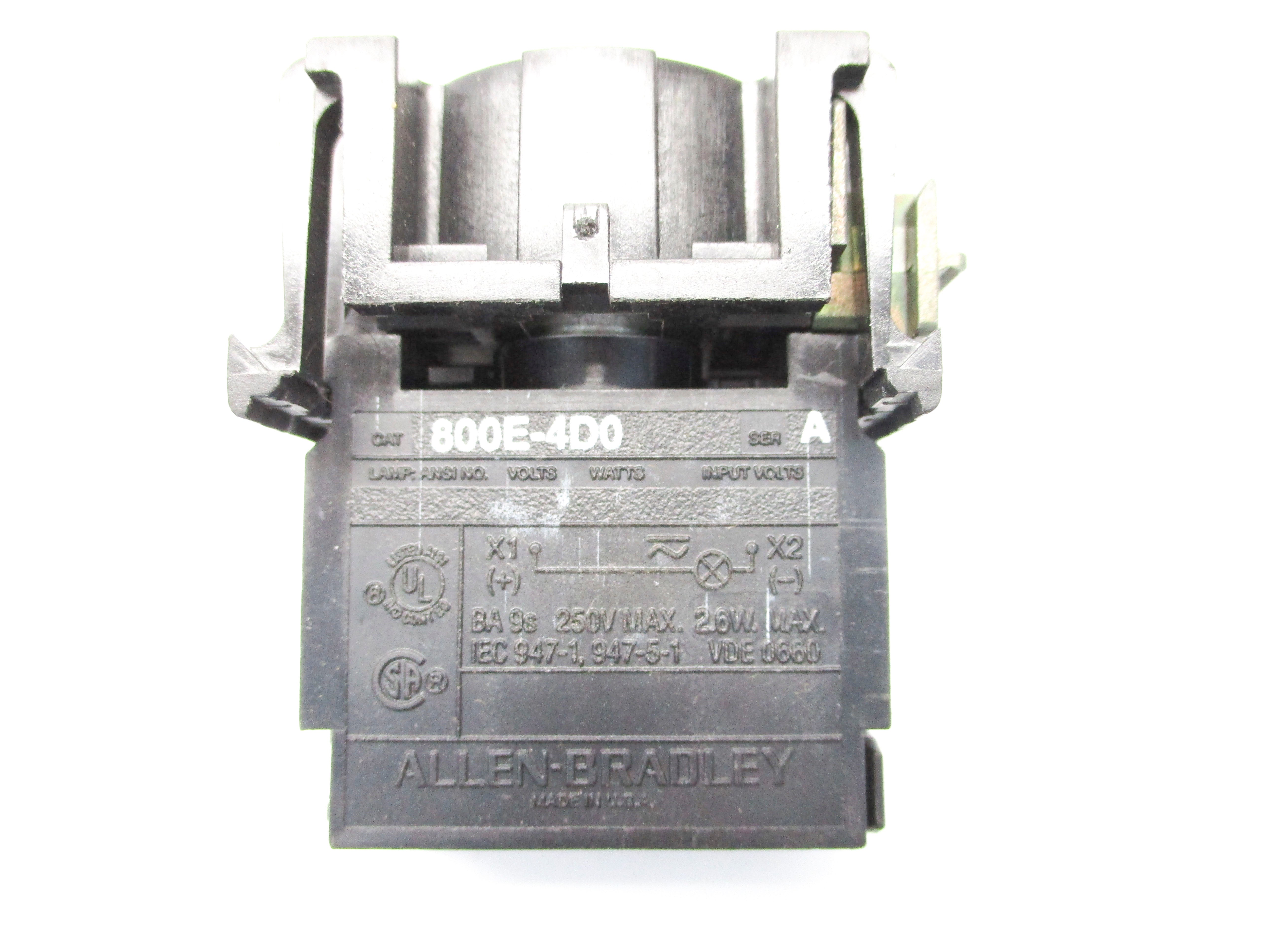 ALLEN BRADLEY 800E-4D0 SER. A (AS PICTURED) NSNP