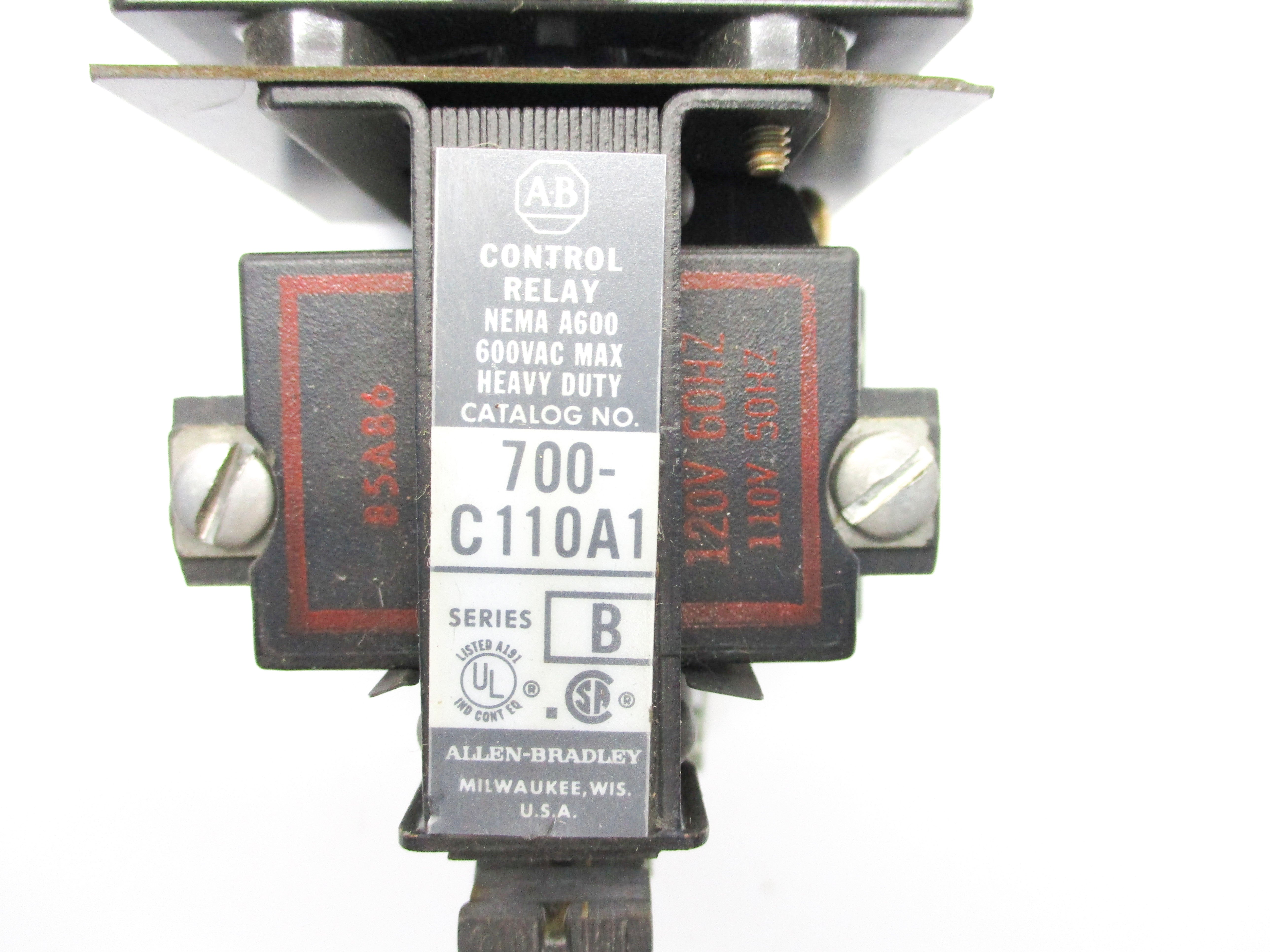 INDUSTRIAL SPARE PART 700-C110A1 SER. B 110/120V NSNP