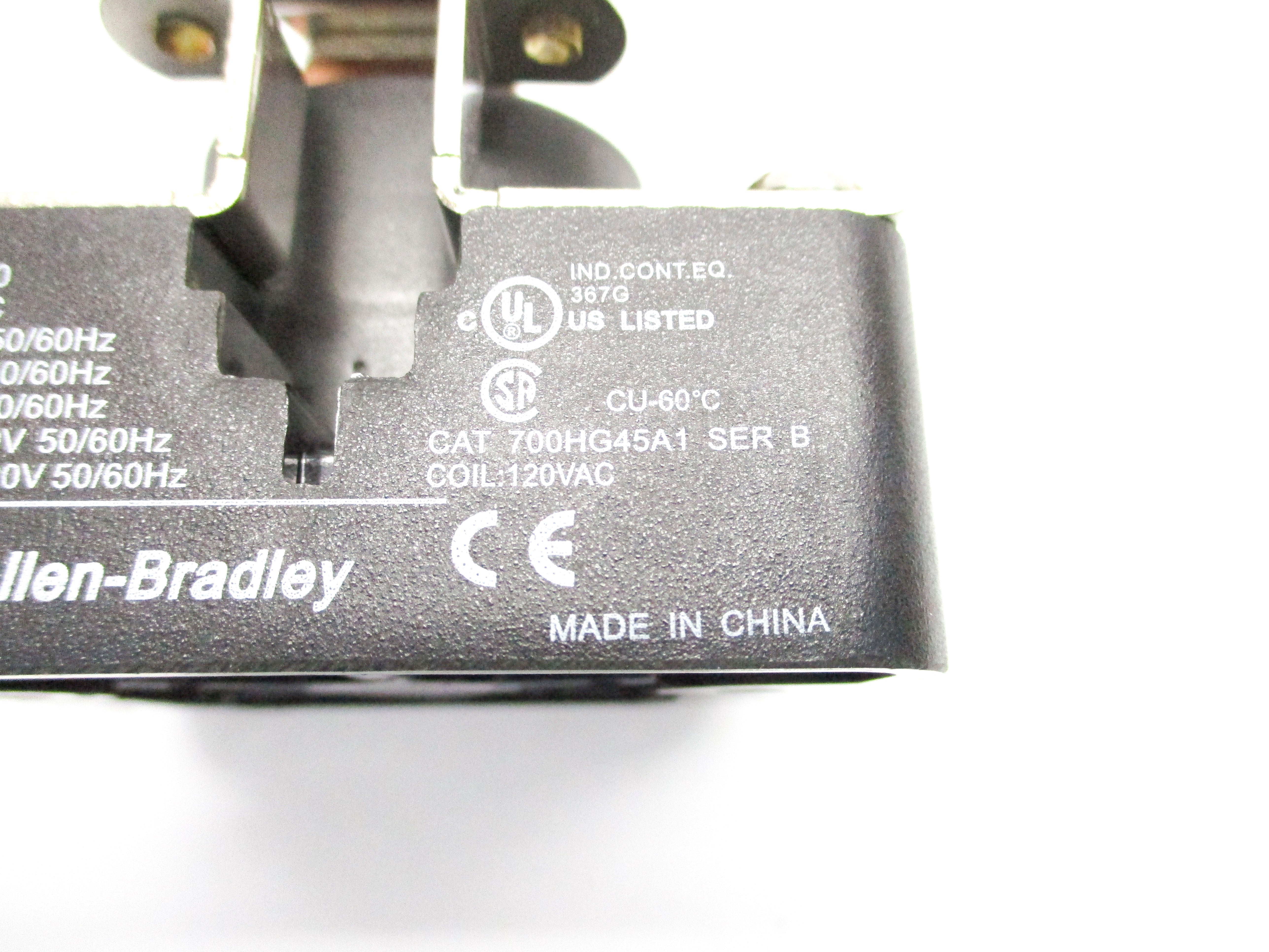 ALLEN BRADLEY 700-HG45A1 SER. B 120VAC NSNP