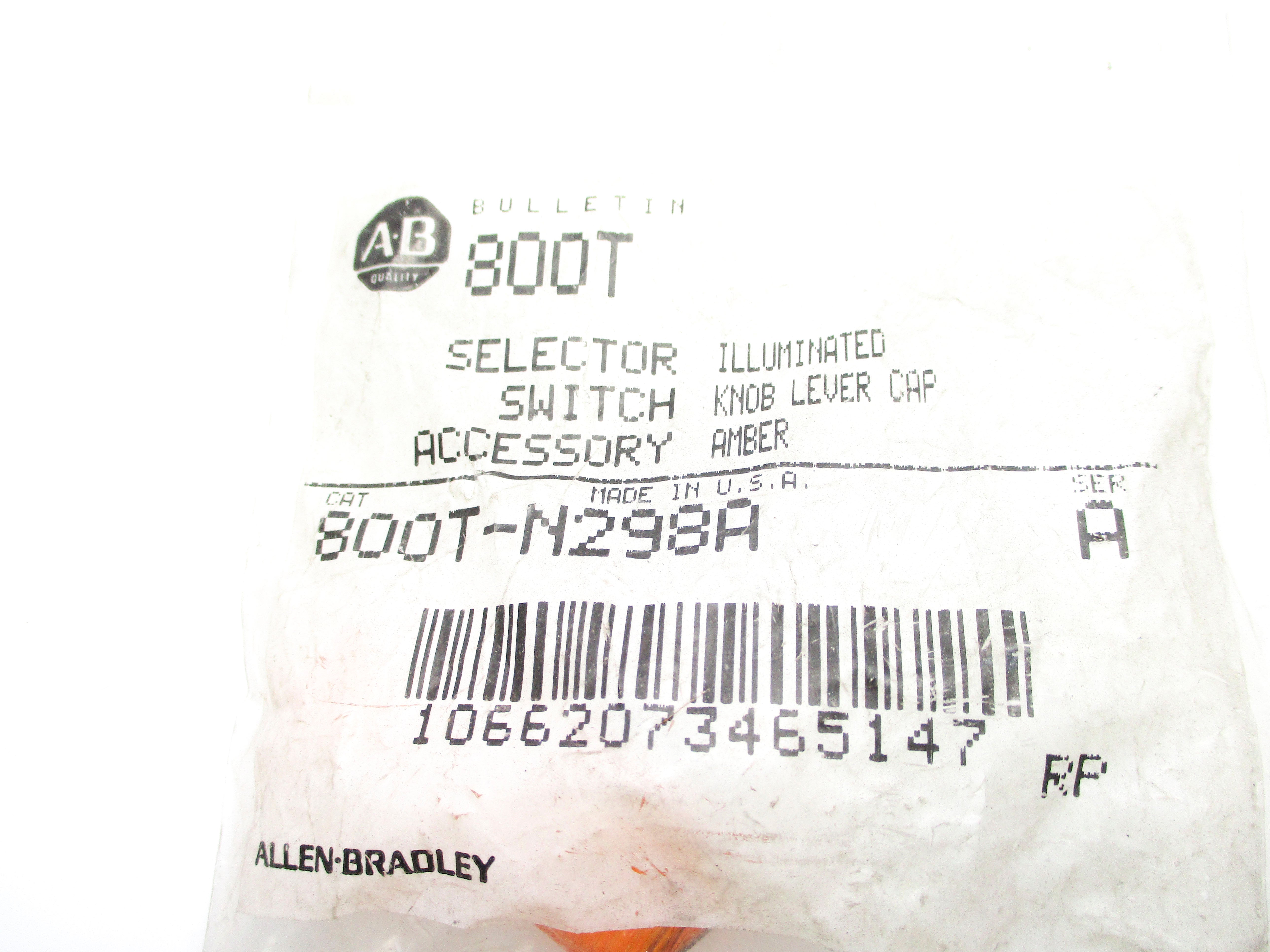 INDUSTRIAL SPARE PART 800T-N298A SER. A NSMP