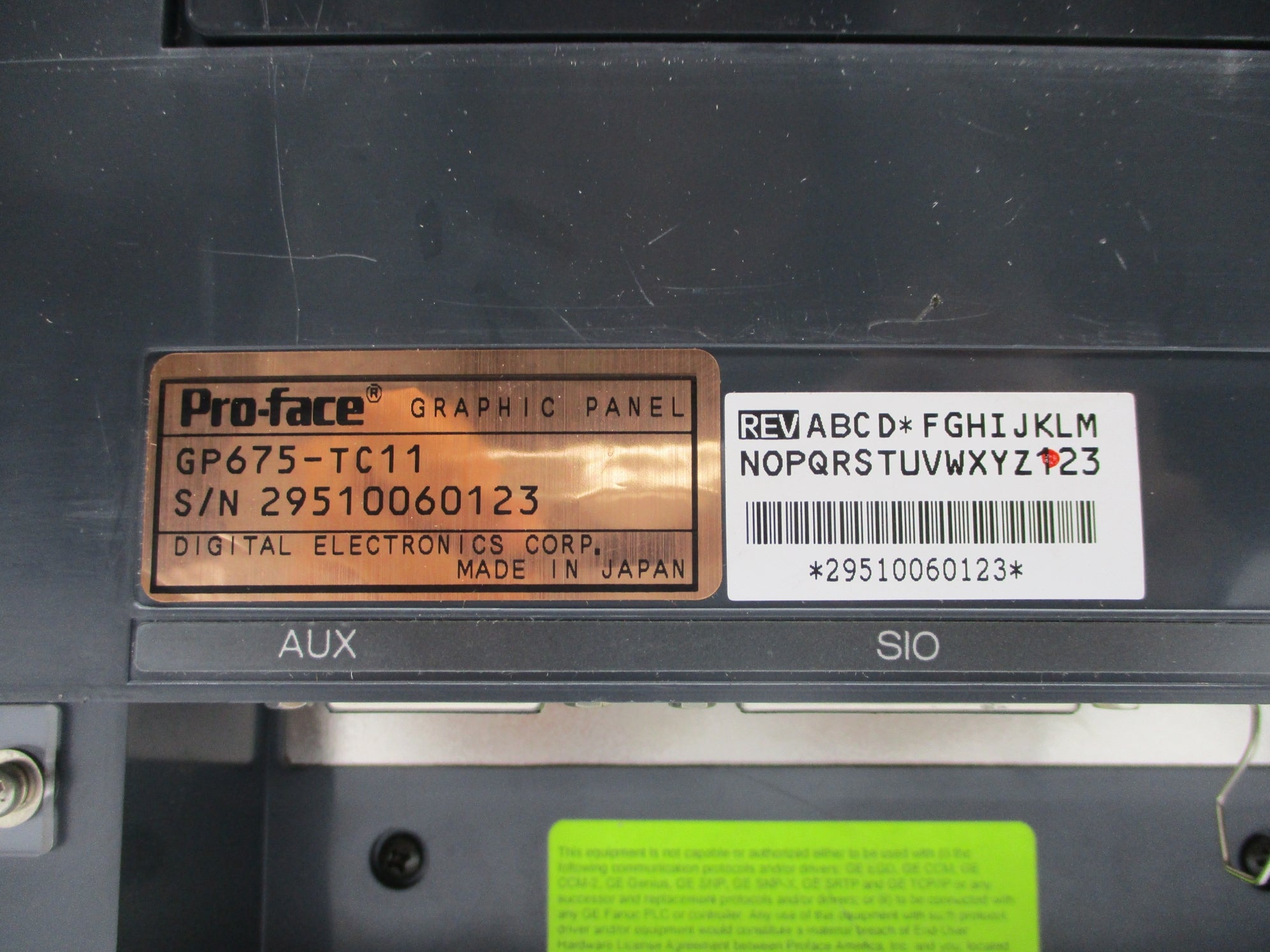 PRO-FACE GP675-TC11 UNMP