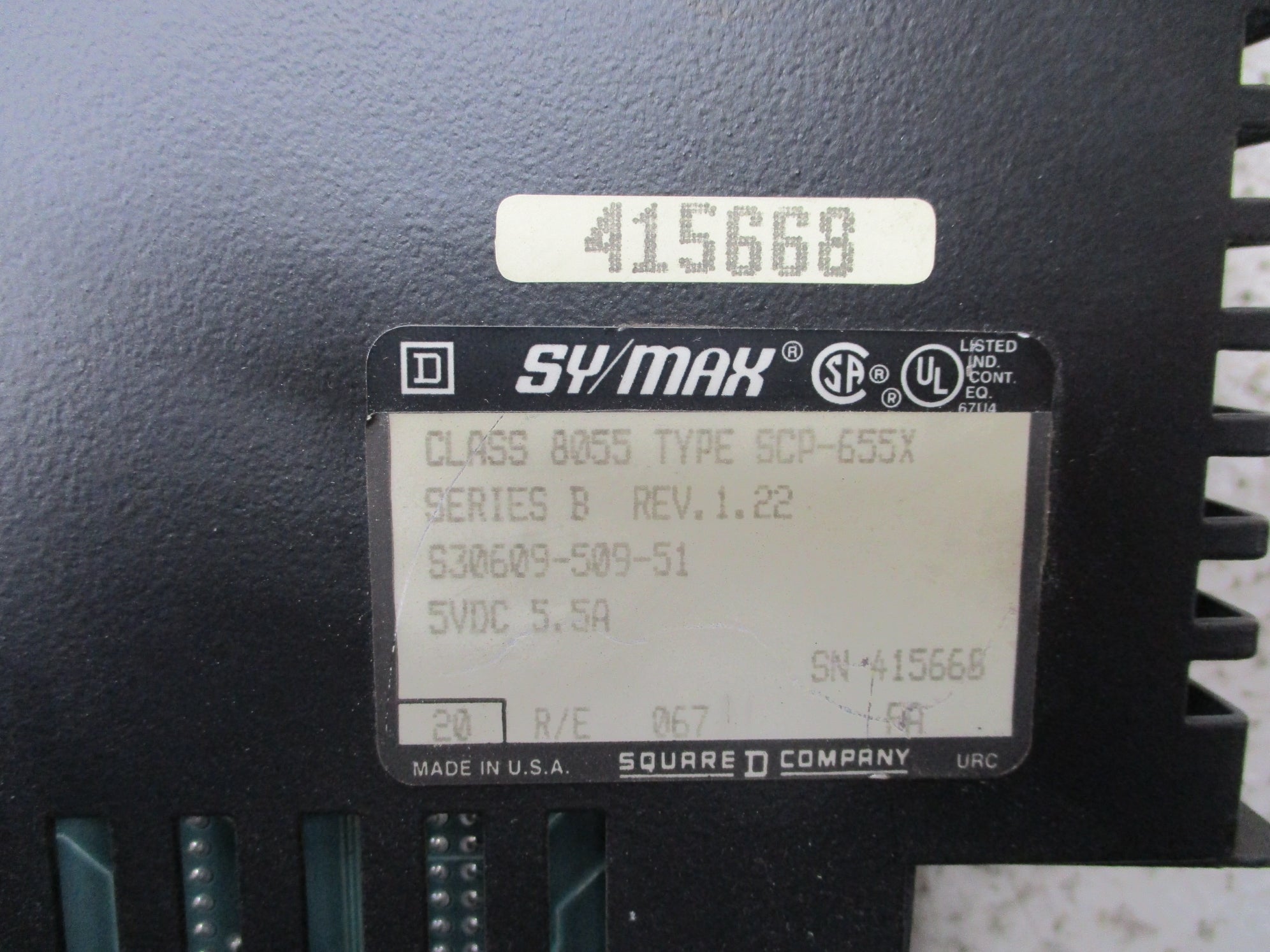 SQUARE D 8055SCP655X SER. B (NO KEY) UNMP