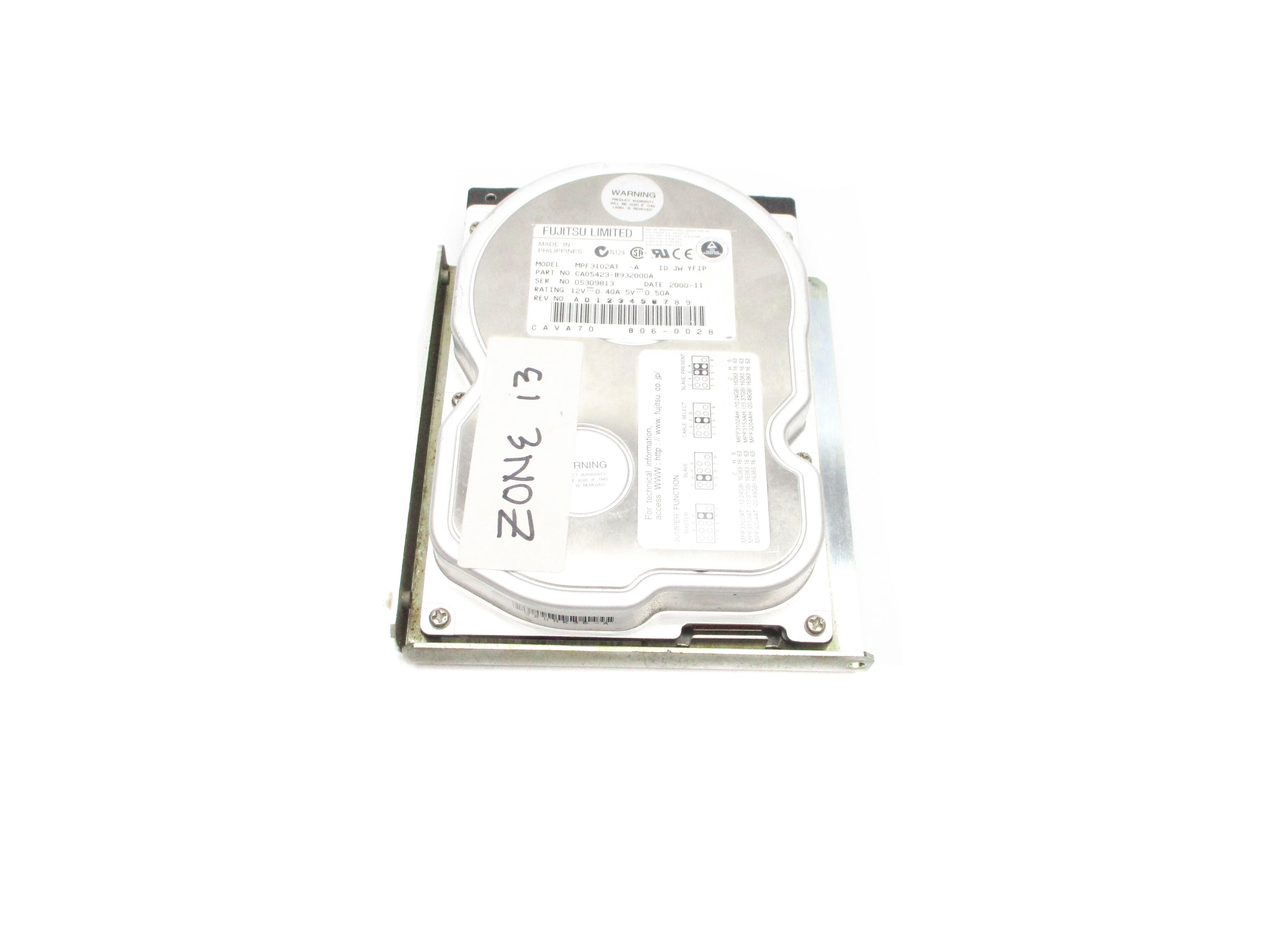 FUJITSU MPF3102AT-A CA05423-B932000A UNMP