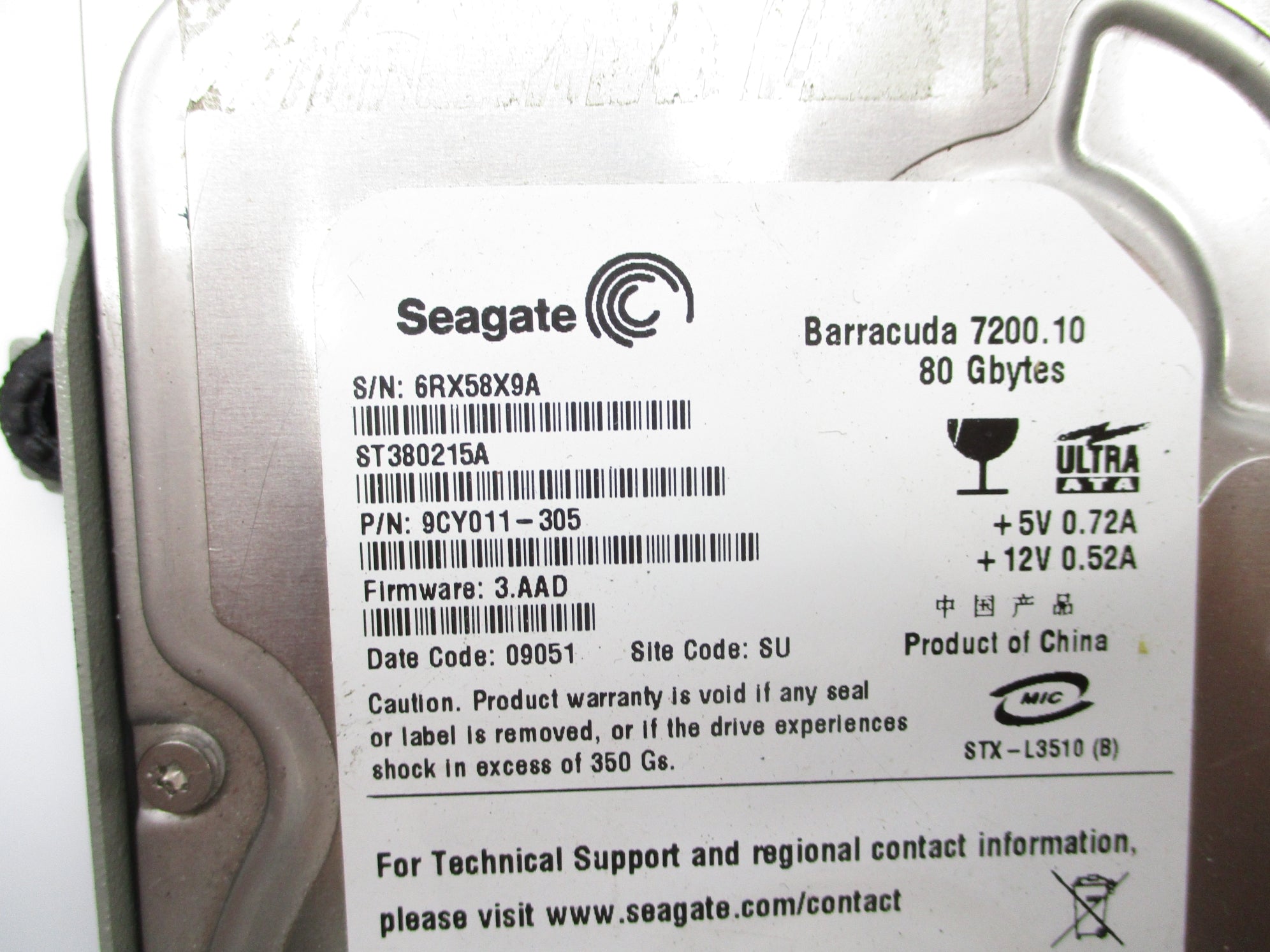 SEAGATE ST380215A 9CY011-305 UNMP