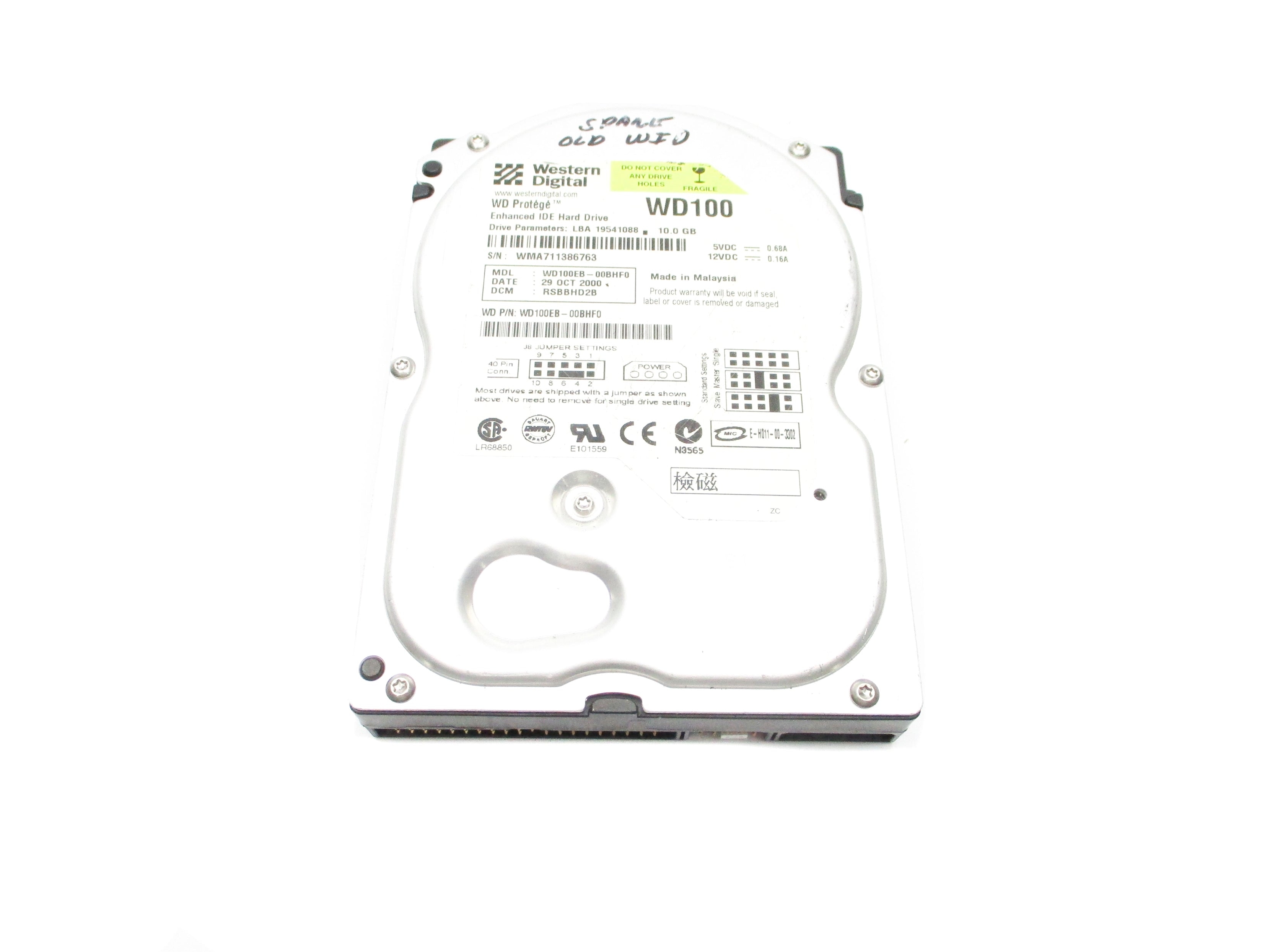 WESTERN DIGITAL WD100EB-00BHF0 UNMP